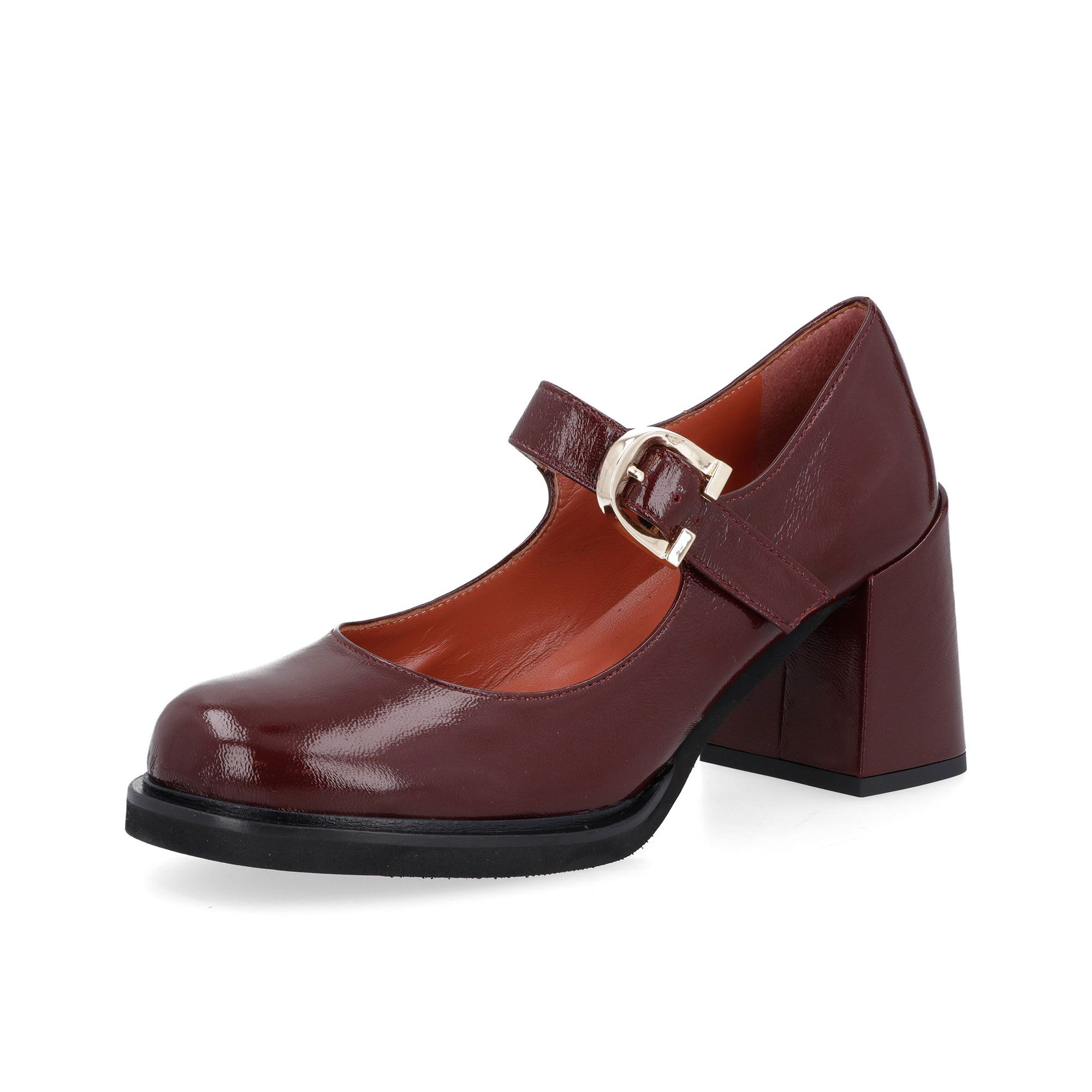 Galieti
Mary Jane in pelle
verlux con cinturino
e tacco 8 cm