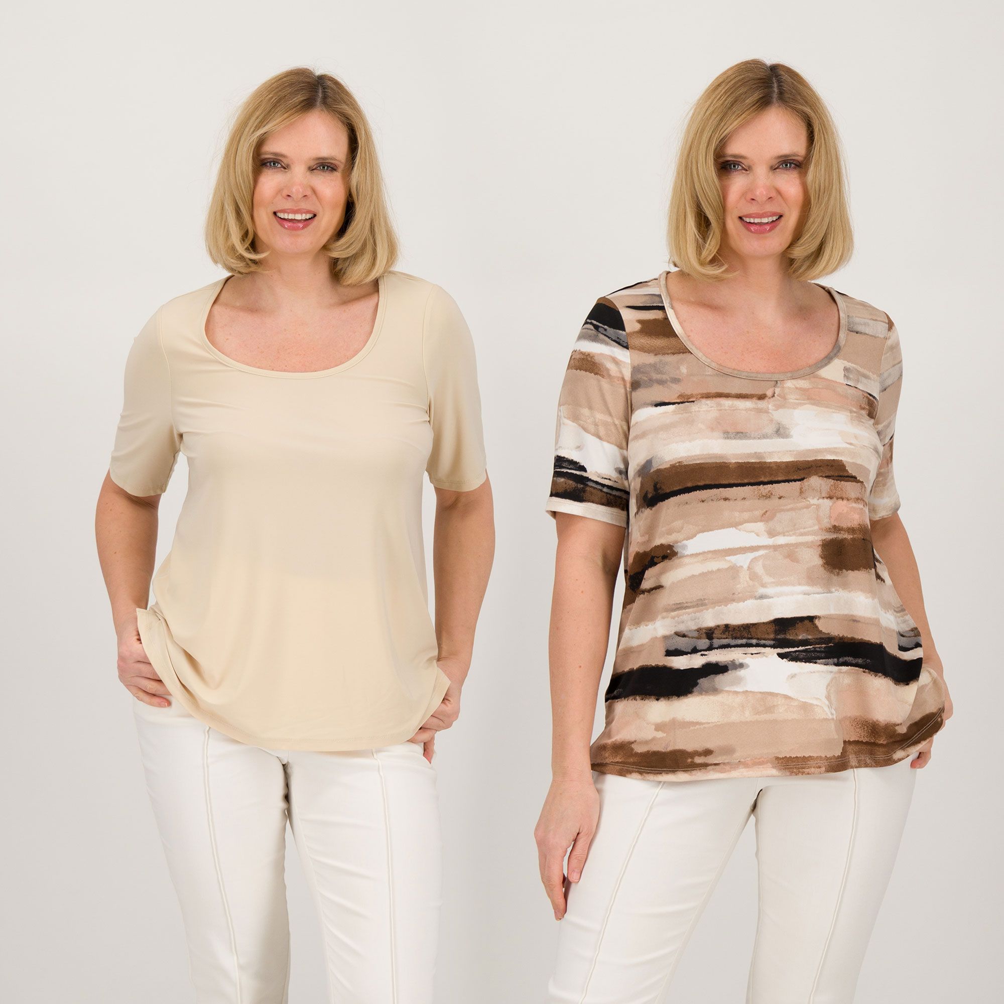 Nina Leonard
2 t-shirt
in jersey stretch
