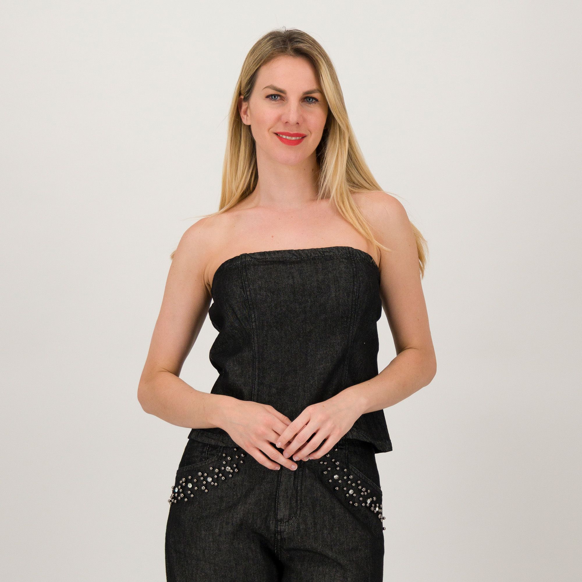 Enjoy
Top in jeans
senza spalline