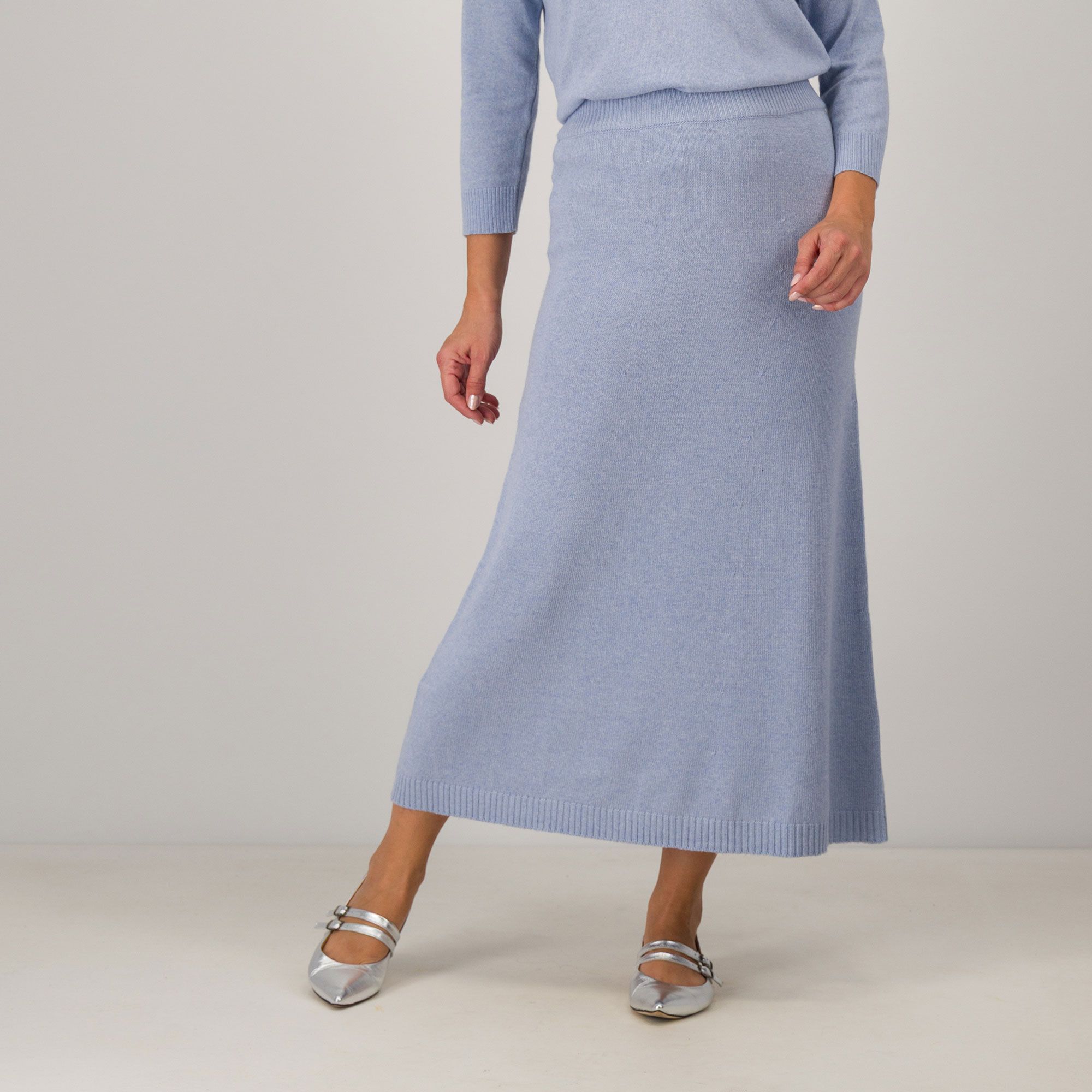 Hekla & Co.
Gonna lunga
in maglia
con cashmere