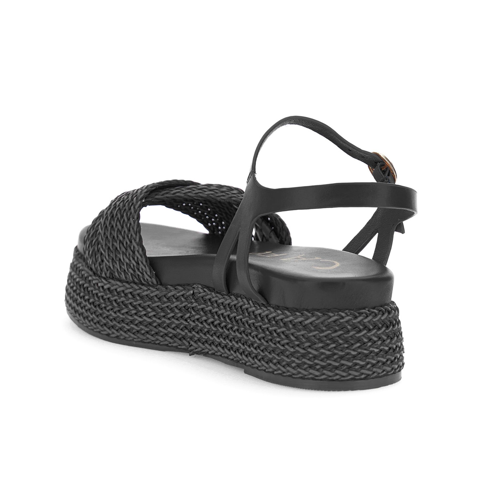 Cafè Noir Sandali effetto intrecciato zeppa 6 cm