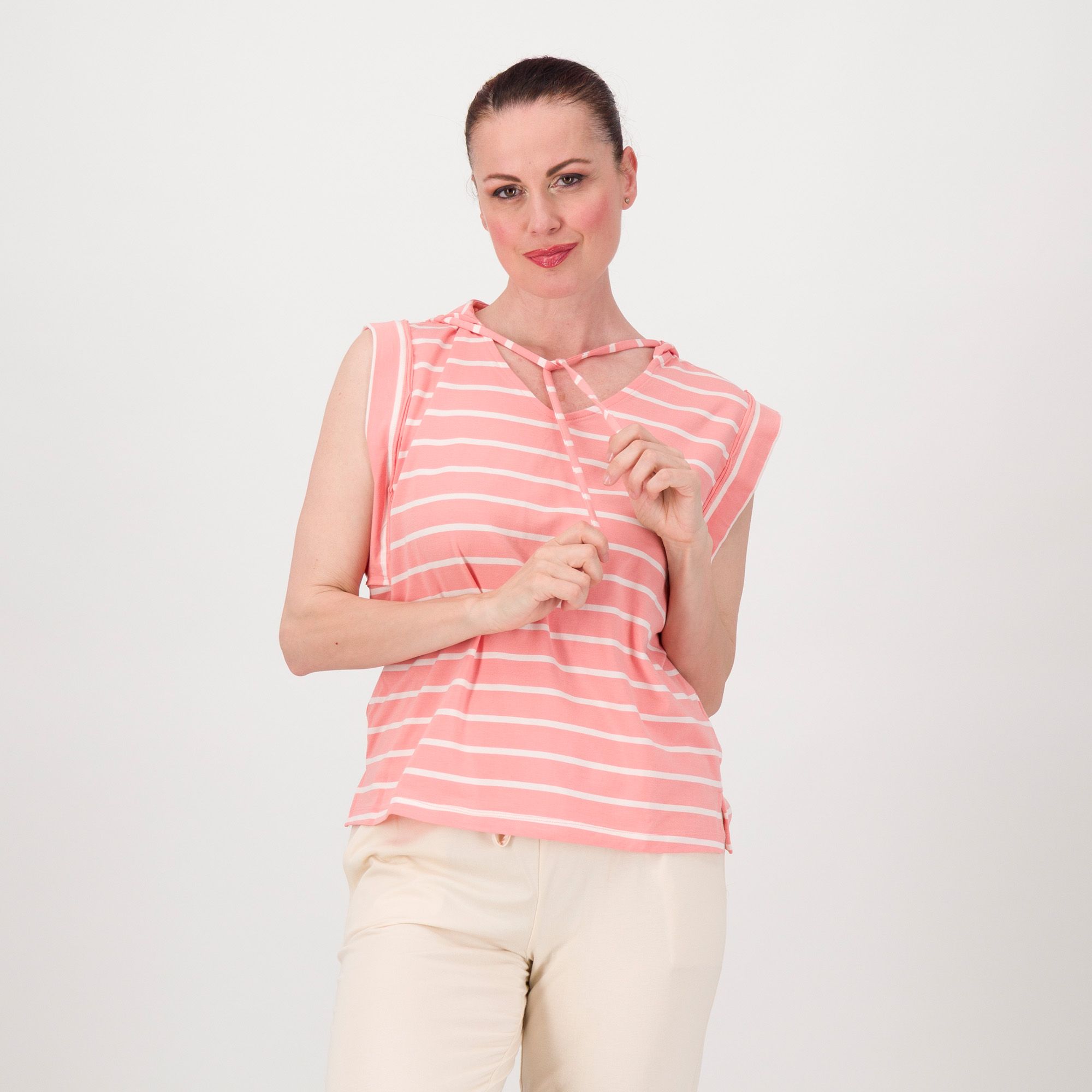 Modern Soul by AnyBody Felpa smanicata in cotone con cappuccio