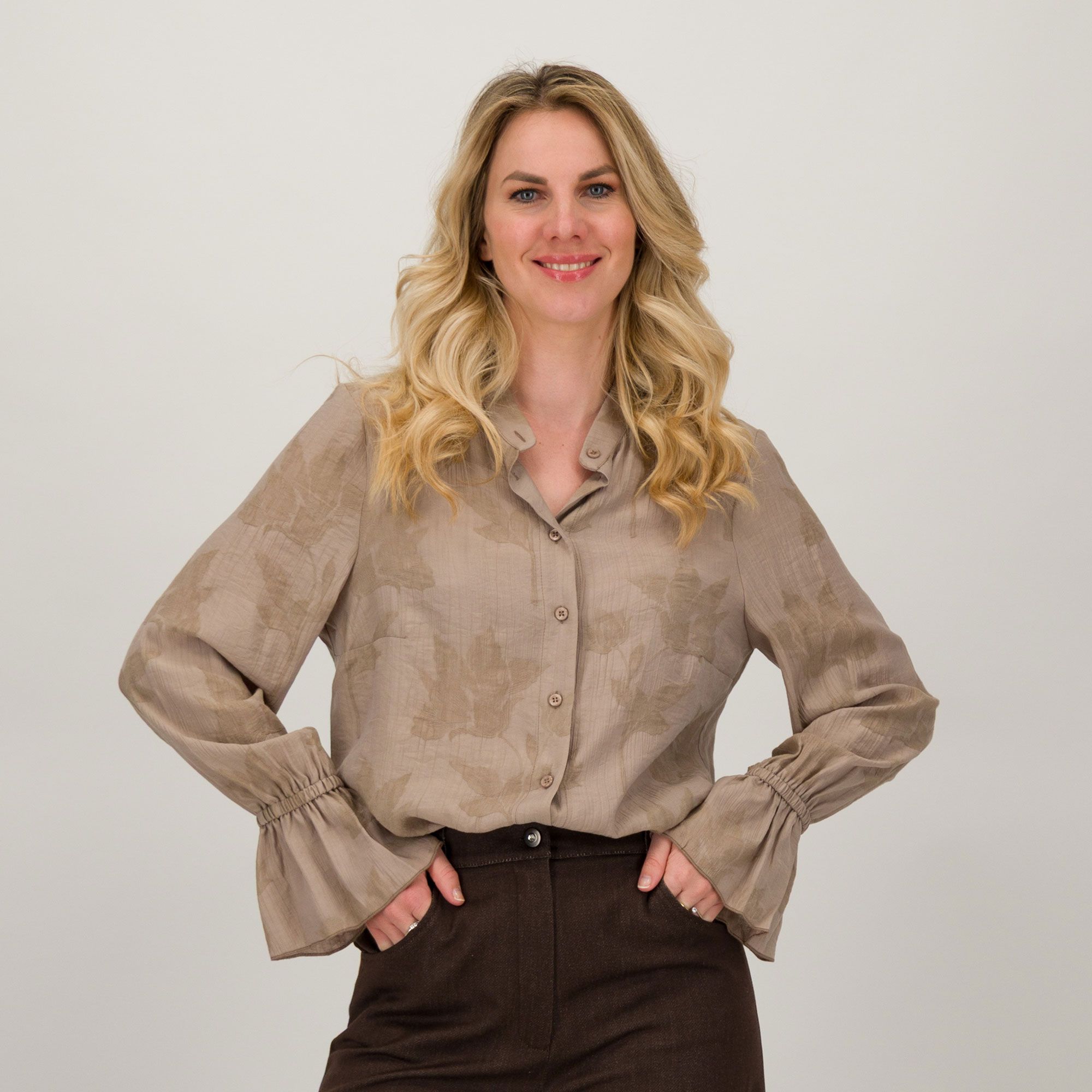 Caterina Lancini Camicia con collo alla coreana