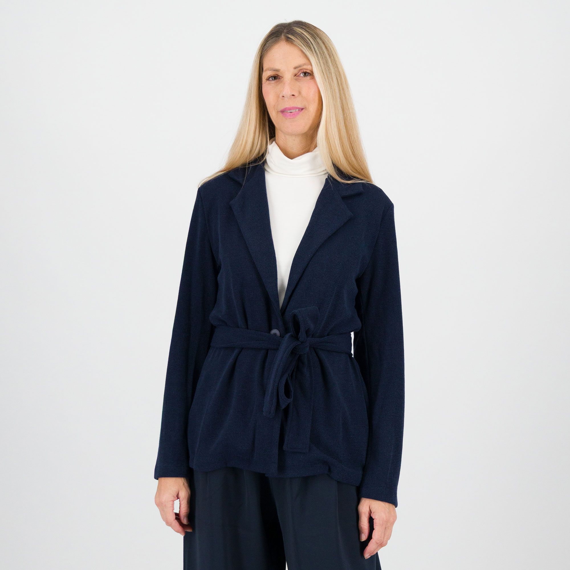 James Lakeland
Giacca in maglia
con cintura