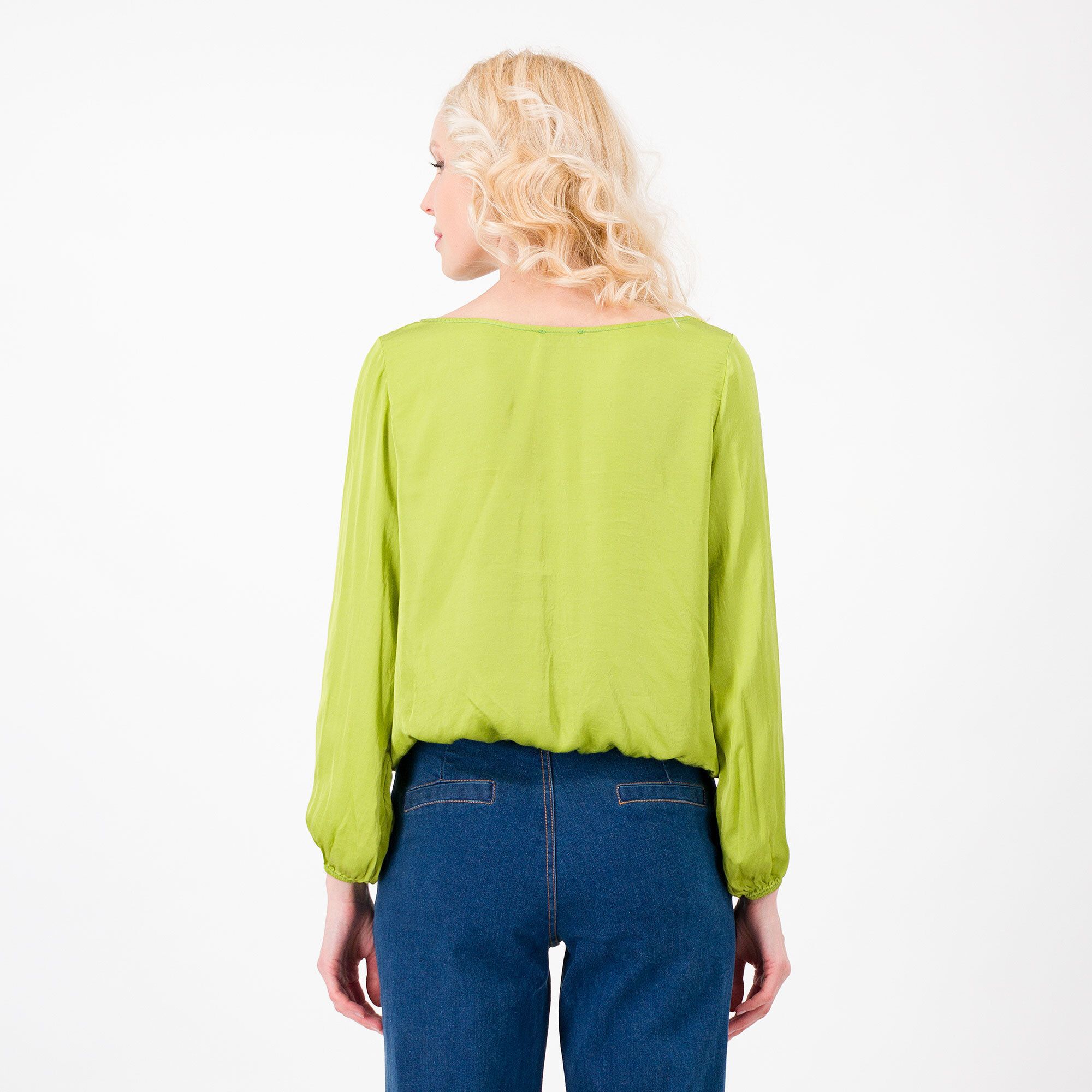 Image of Enjoy Blusa con scollo a barca in raso