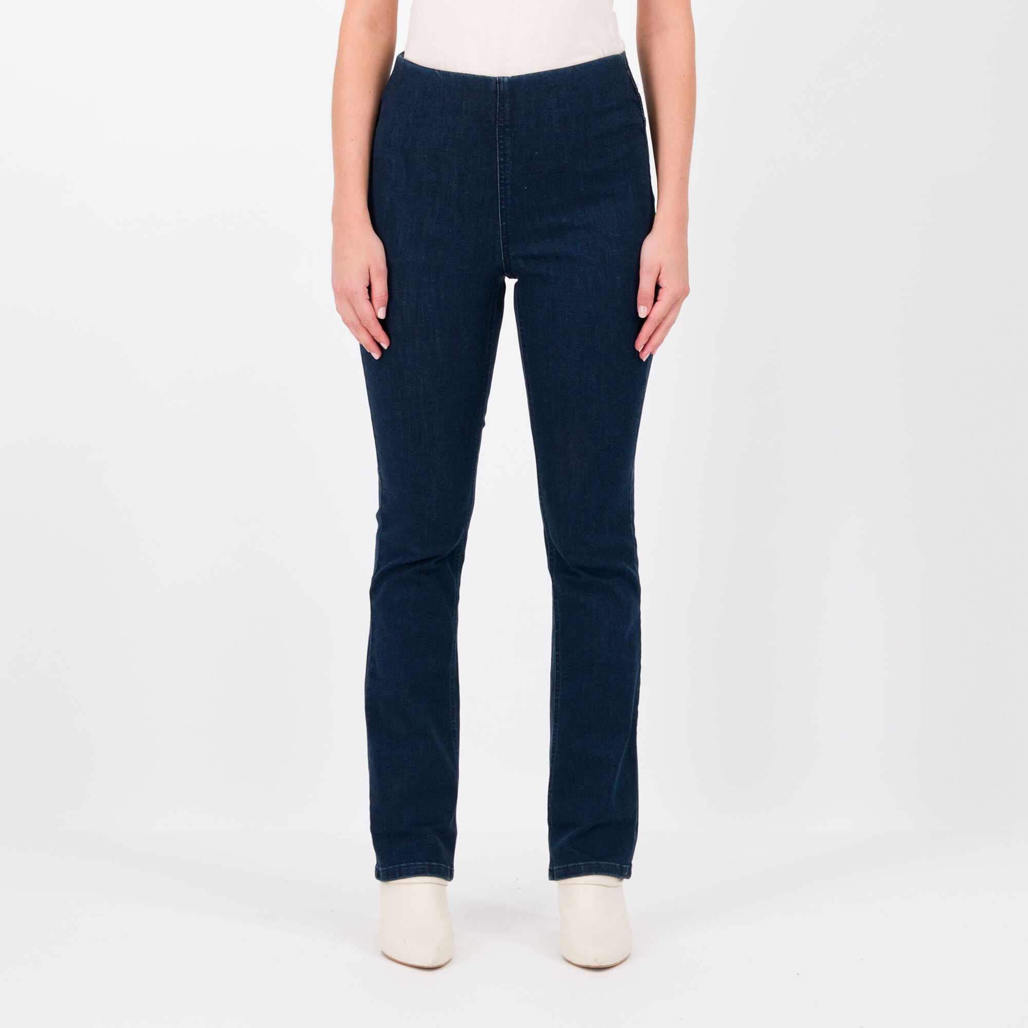 Image of Denim & Co Jeans bootcut con elastico in vita061