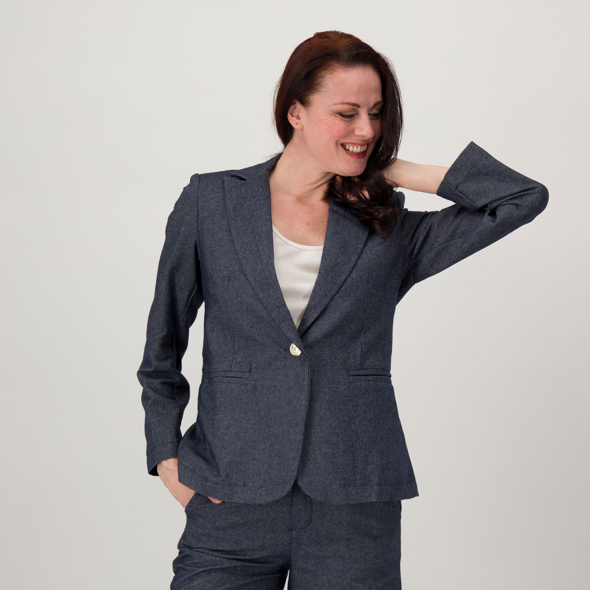 EVA Franco Ciambella
Giacca blazer
in chambray
di cotone