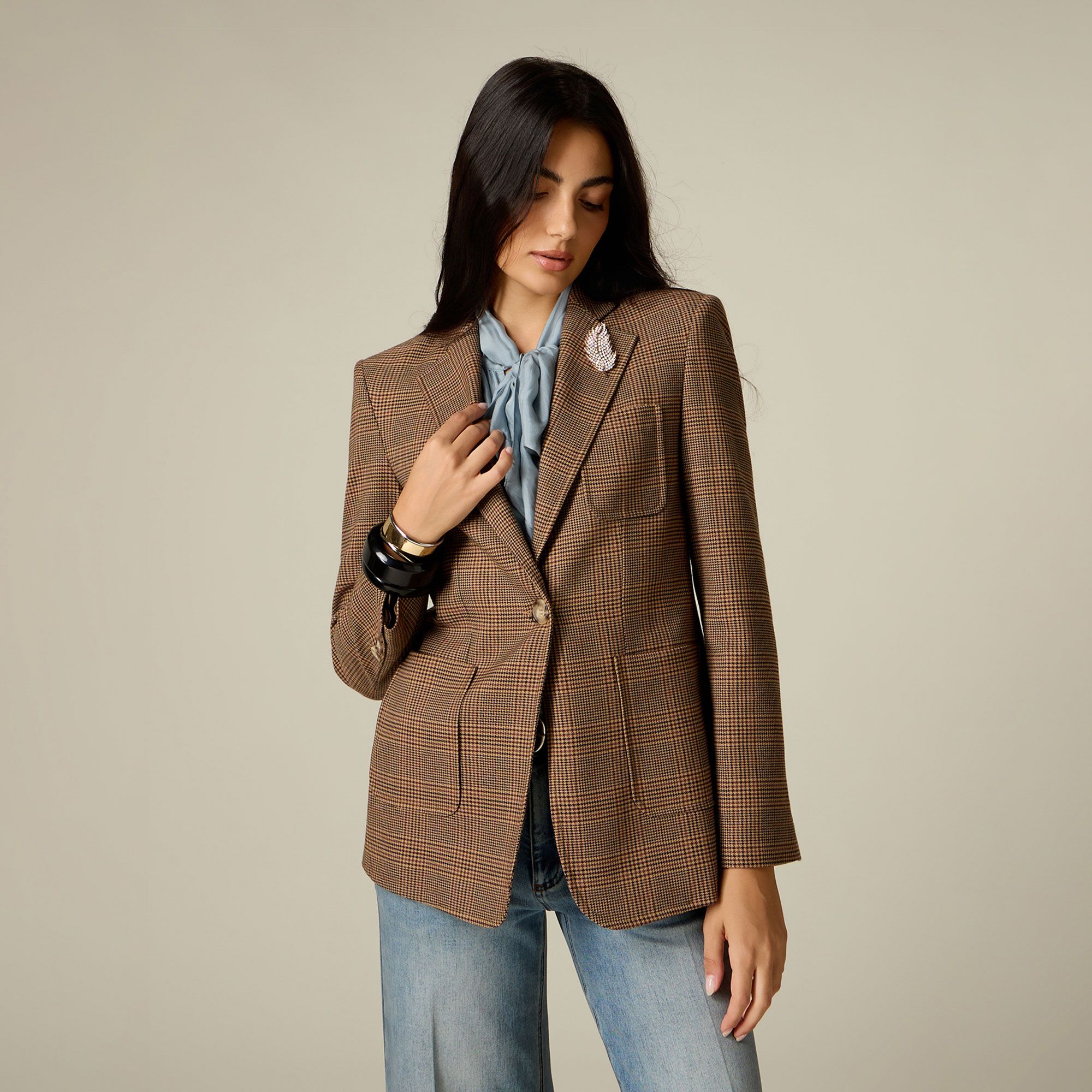 Oltre
Blazer con collo
rever a lancia