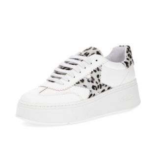 Galieti
Sneaker in pelle
con inserti in
cavallino e suola 6cm