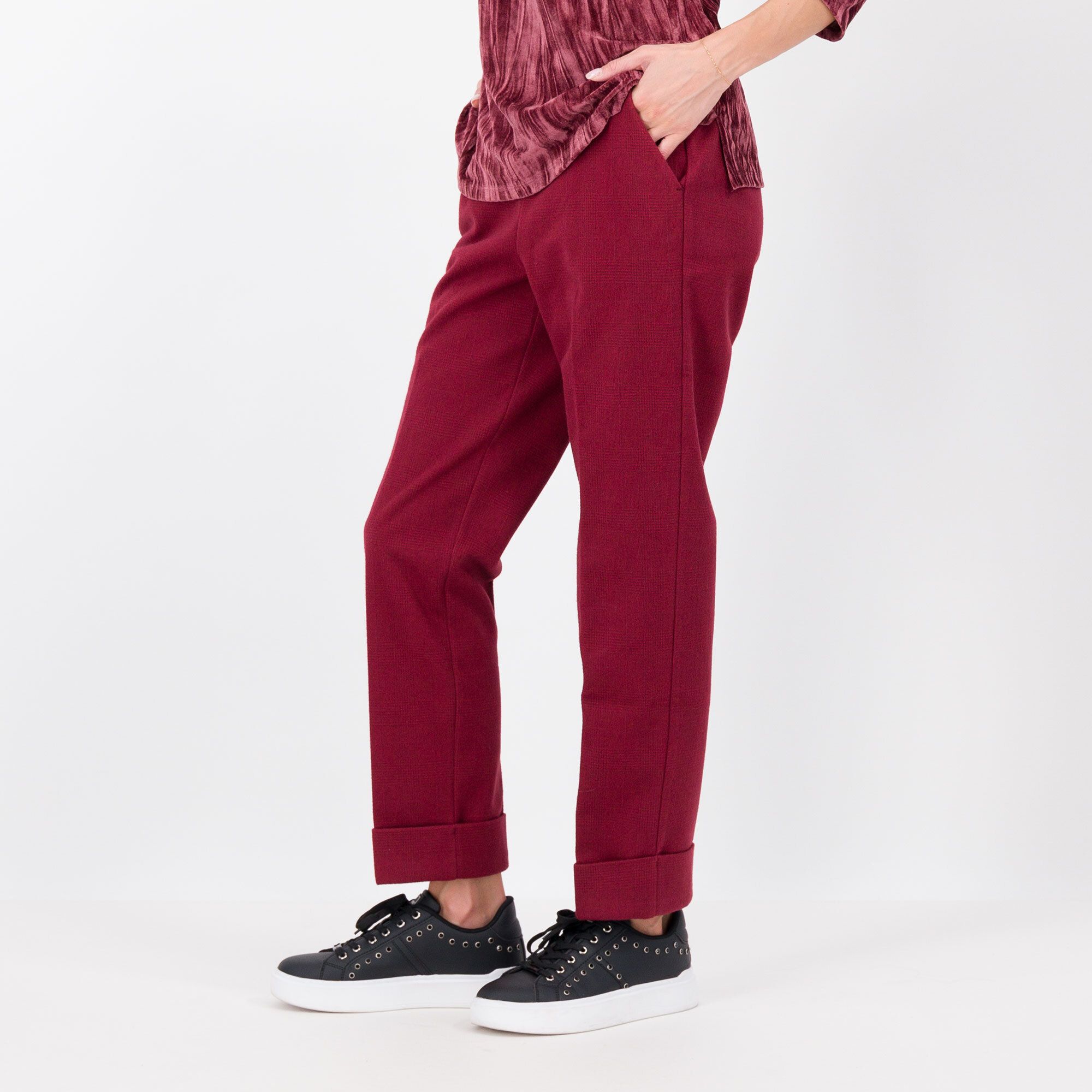 QVC Isaac Mizrahi Live Pantaloni in maglia con elastico in vita