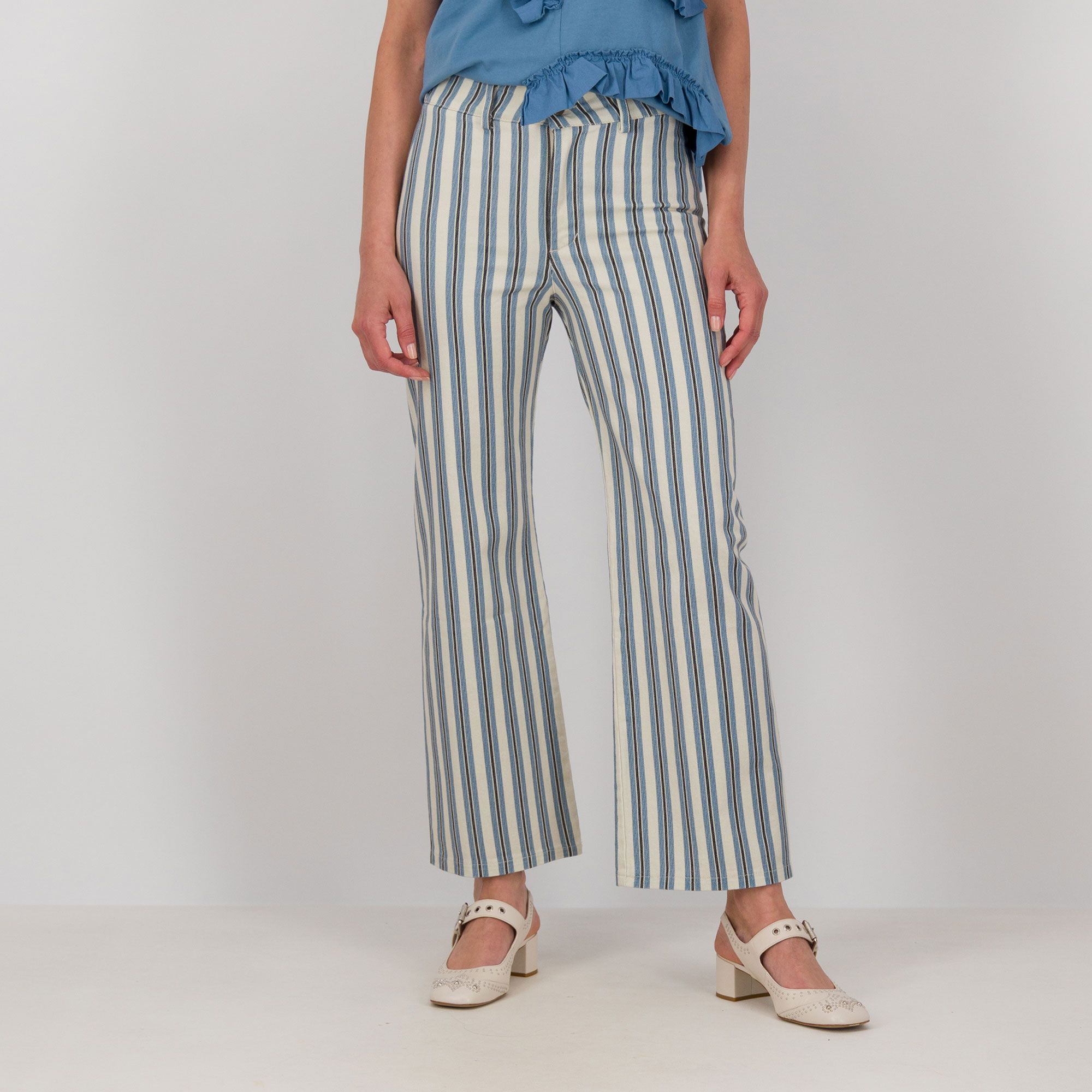 Mood Atelier
Jeans a gamba dritta
in cotone a righe