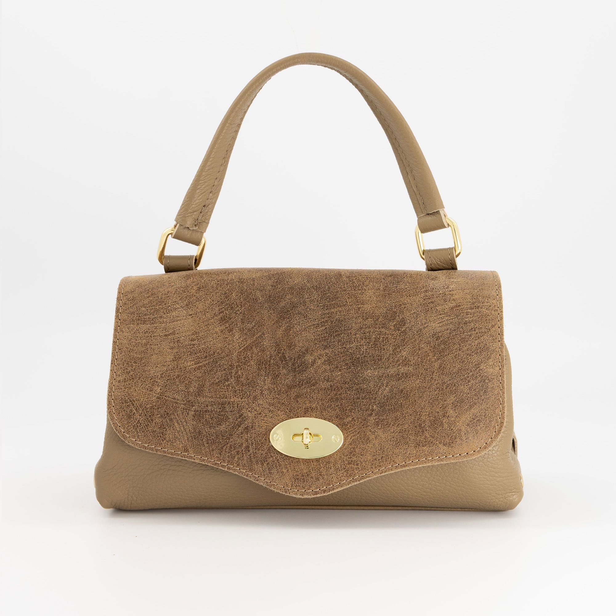 Le Corone Bags
Borsa a mano in
pelle dollaro con
manico superiore