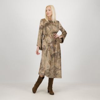 Olly Doo
Abito midi in
ciniglia stampata con
coulisse sul fianco