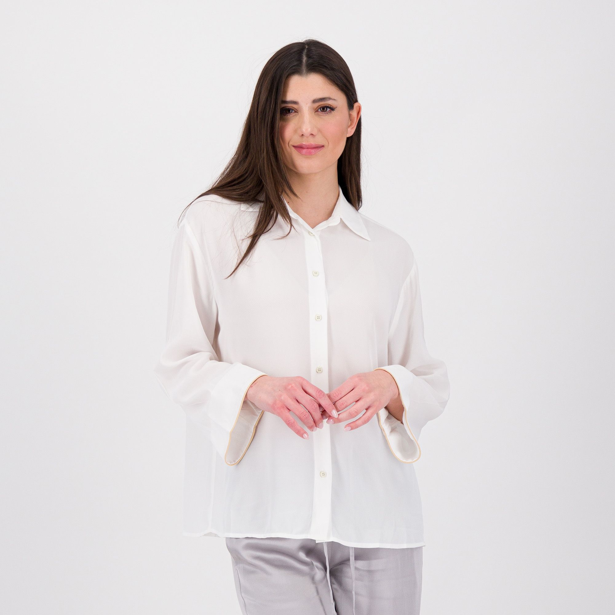 QVC W.I.T.A. Camicia a maniche lunghe in viscosa