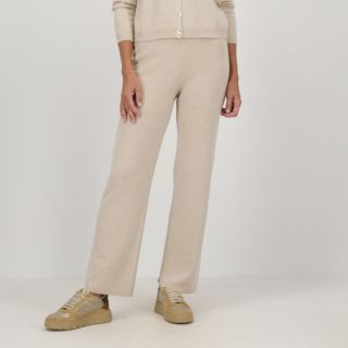 Hekla & Co.
Pantaloni palazzo
in maglia con lana
e cashmere