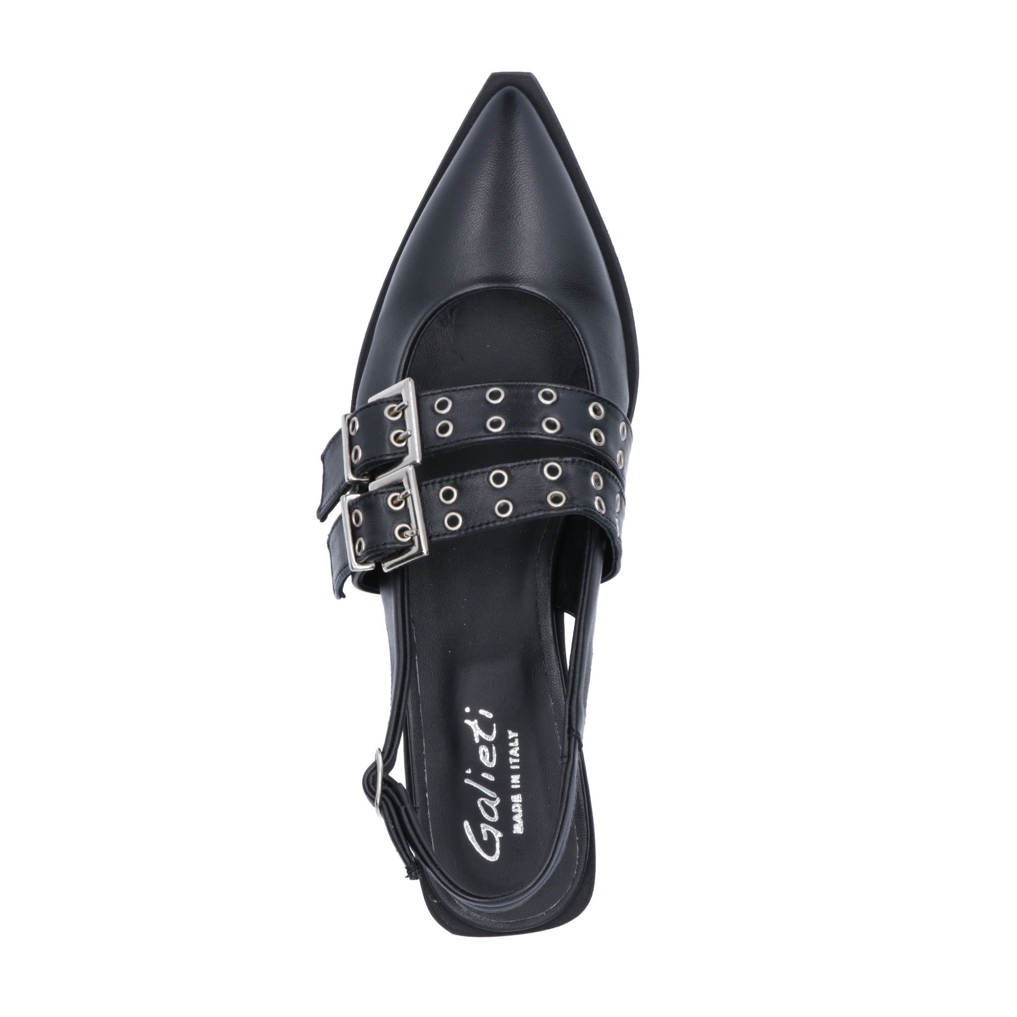 Image of Galieti Slingback sfilate in pelle con cinturini e tacco 1,5 cm061