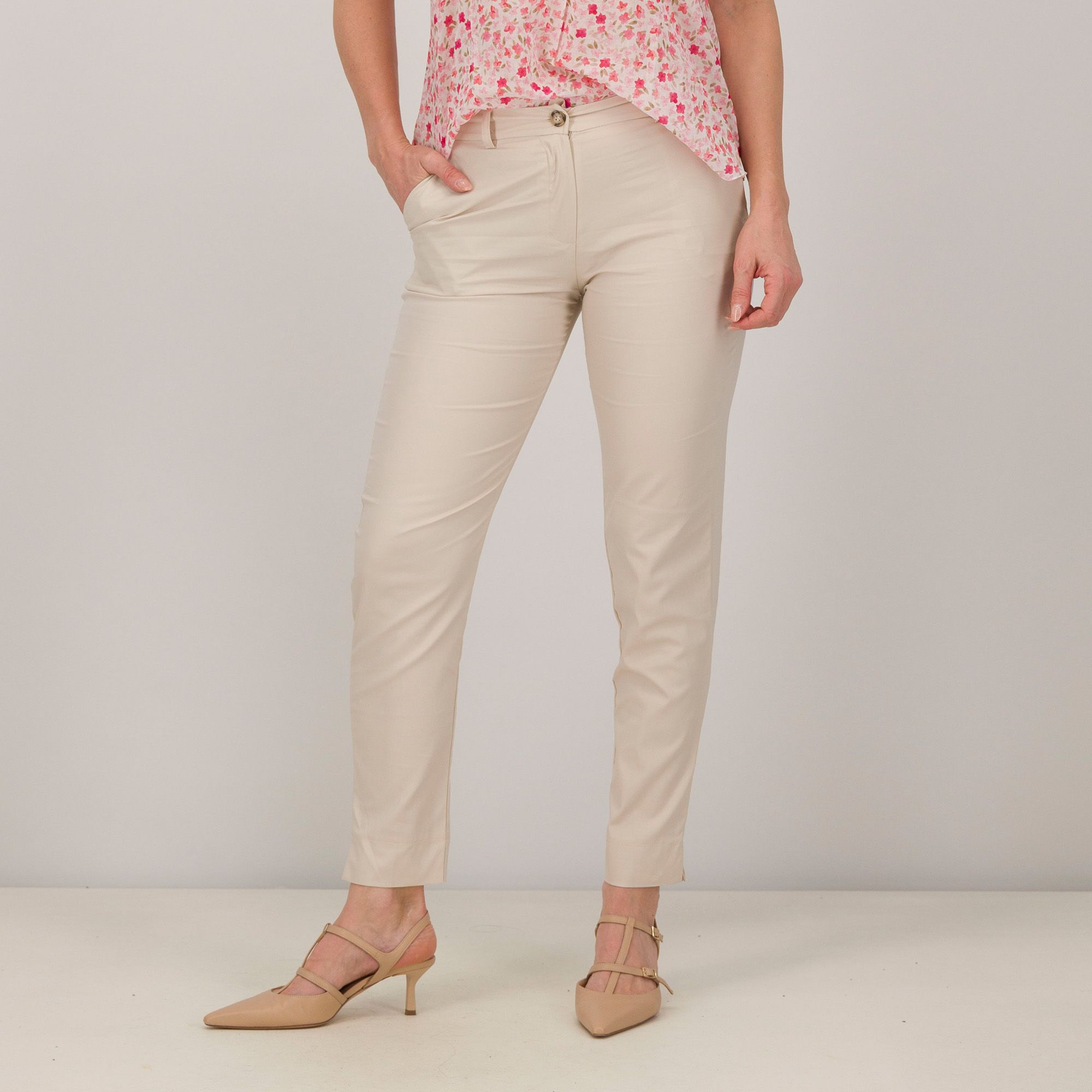 Rebeka Ross Pantaloni a gamba dritta con elastico