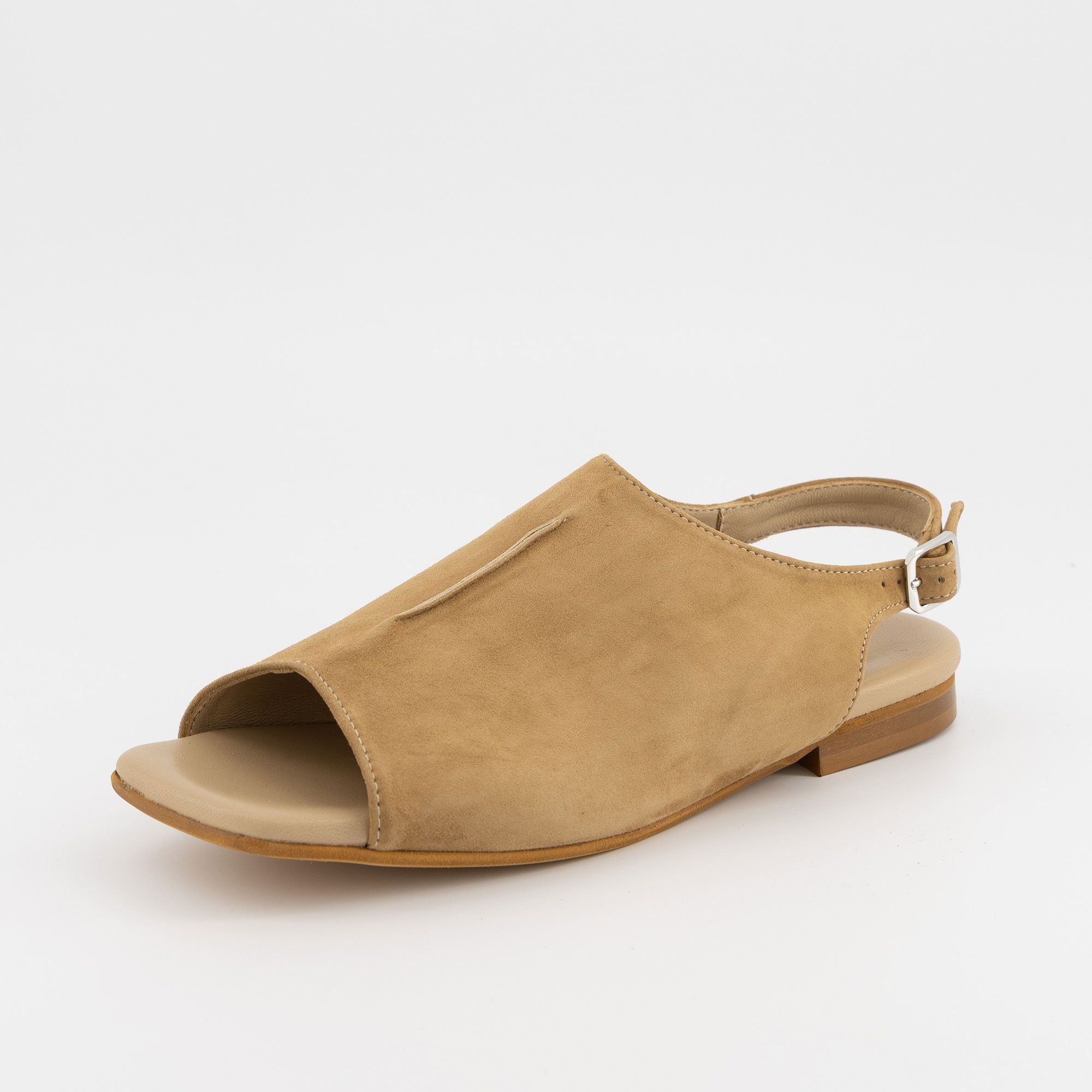 Le Serpentini
Sandali in pelle
scamosciata
con tacco 1,5 cm