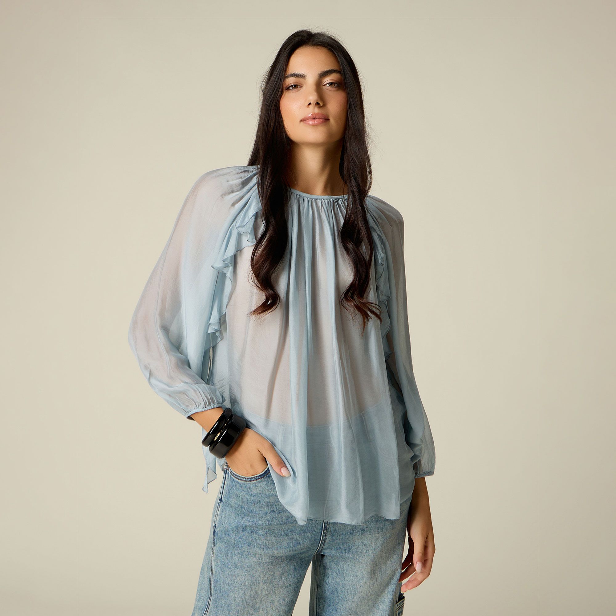 Oltre
Blusa in voile
di viscosa e seta