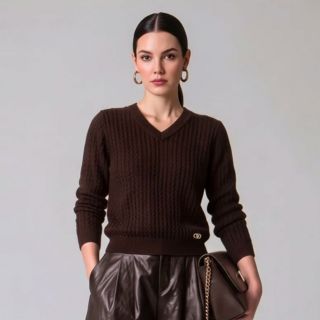 YES ZEE
Maglione con lana
lavorato a maglia
a manica lunga