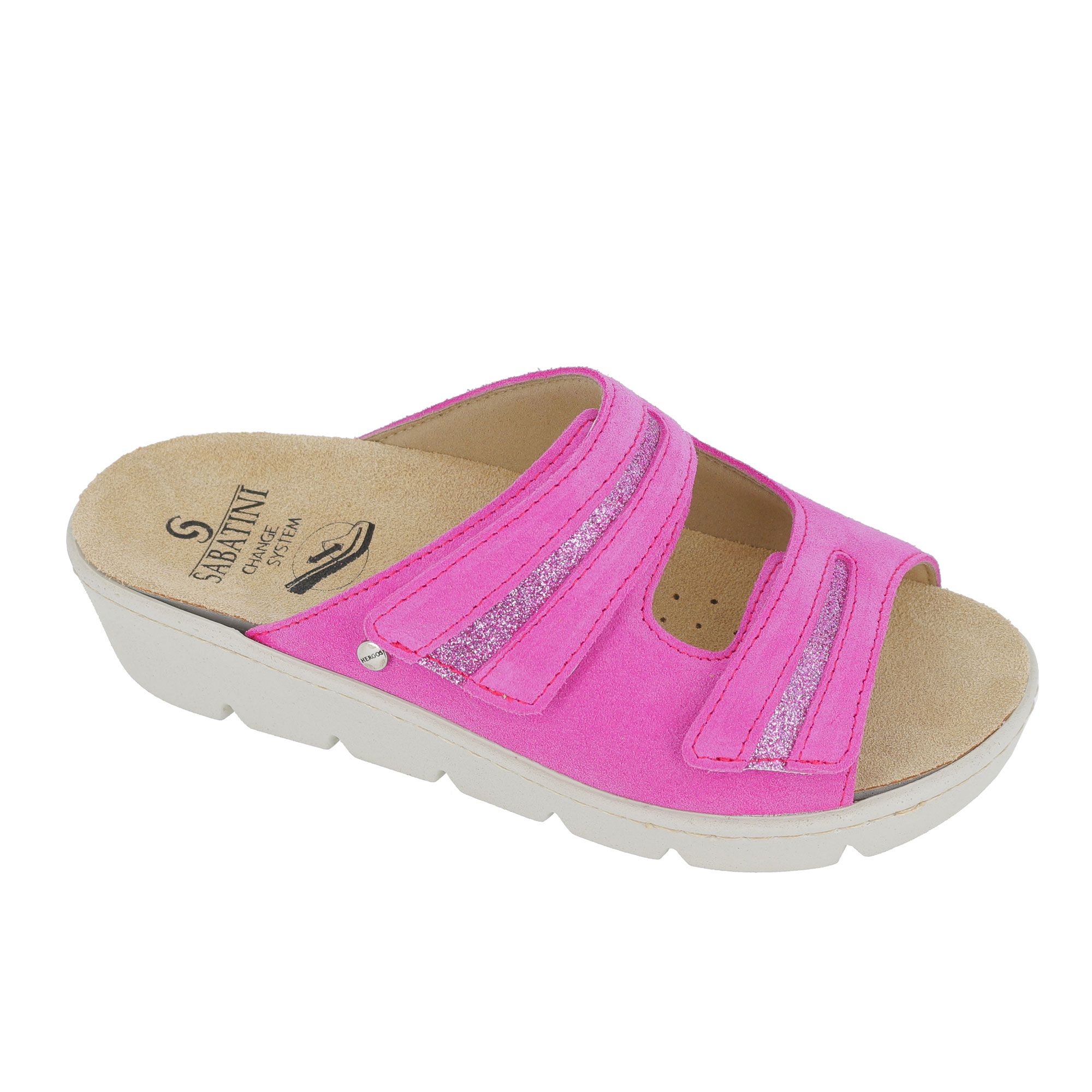 Sabatini Ciabatte in pelle scamosciata con suola 4,5cm