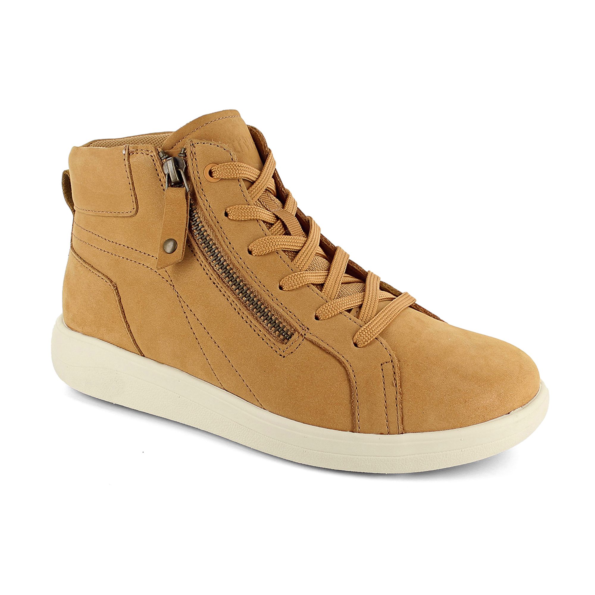 Strive Footwear
Sneaker alte
in pelle con zip
e suola 3,5cm