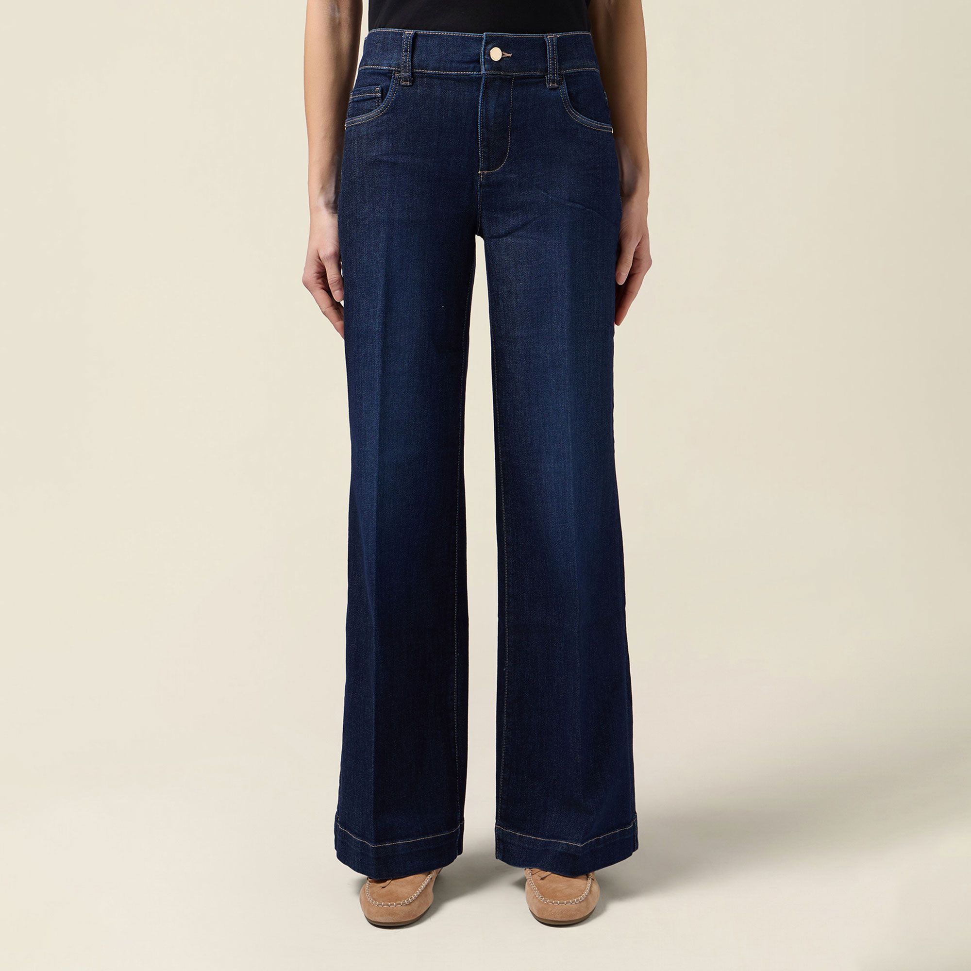 Oltre
Jeans a palazzo
con orlo alto