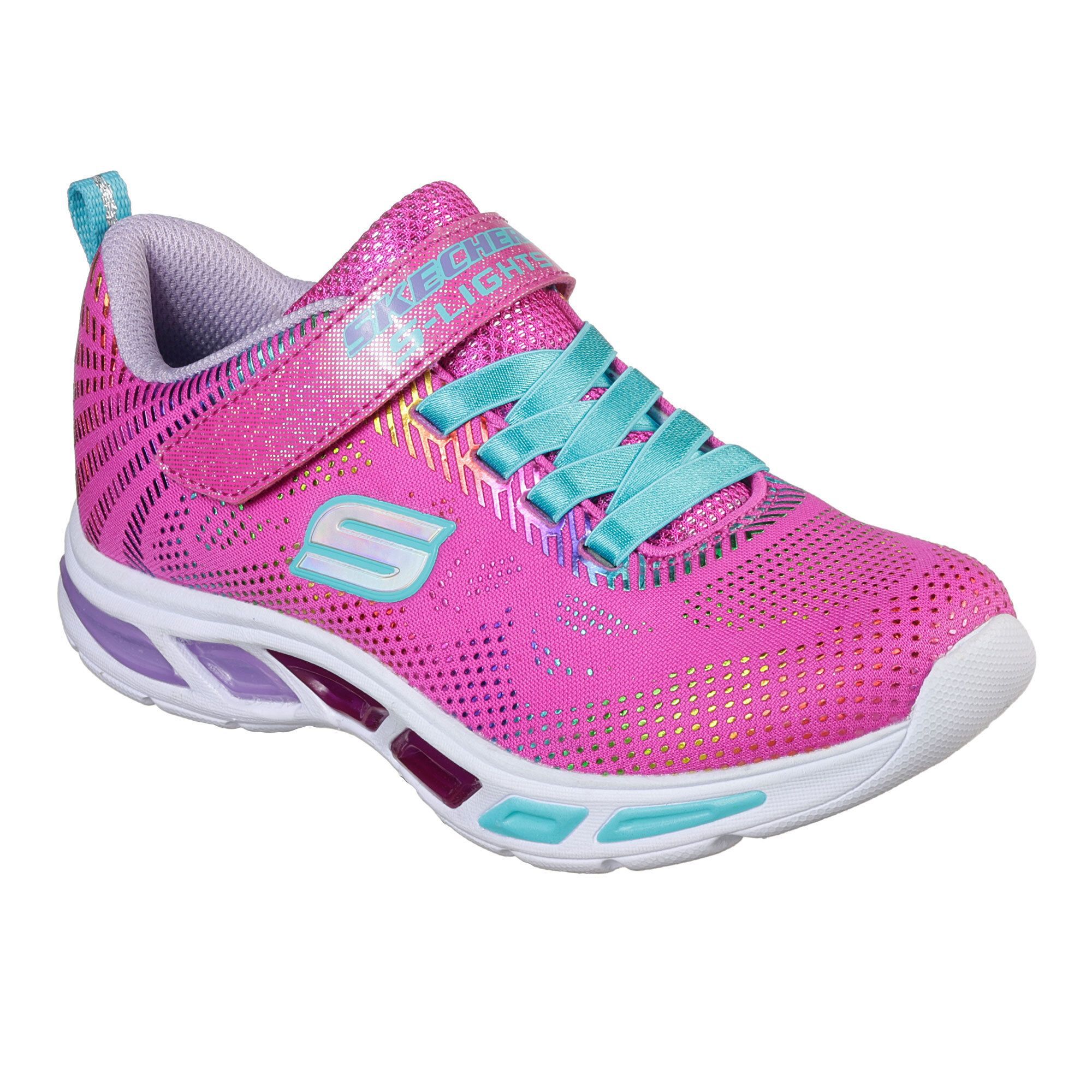 QVC Skechers Sneaker da bambina Lacci decorativi Chiusura con velcro Suola con luci