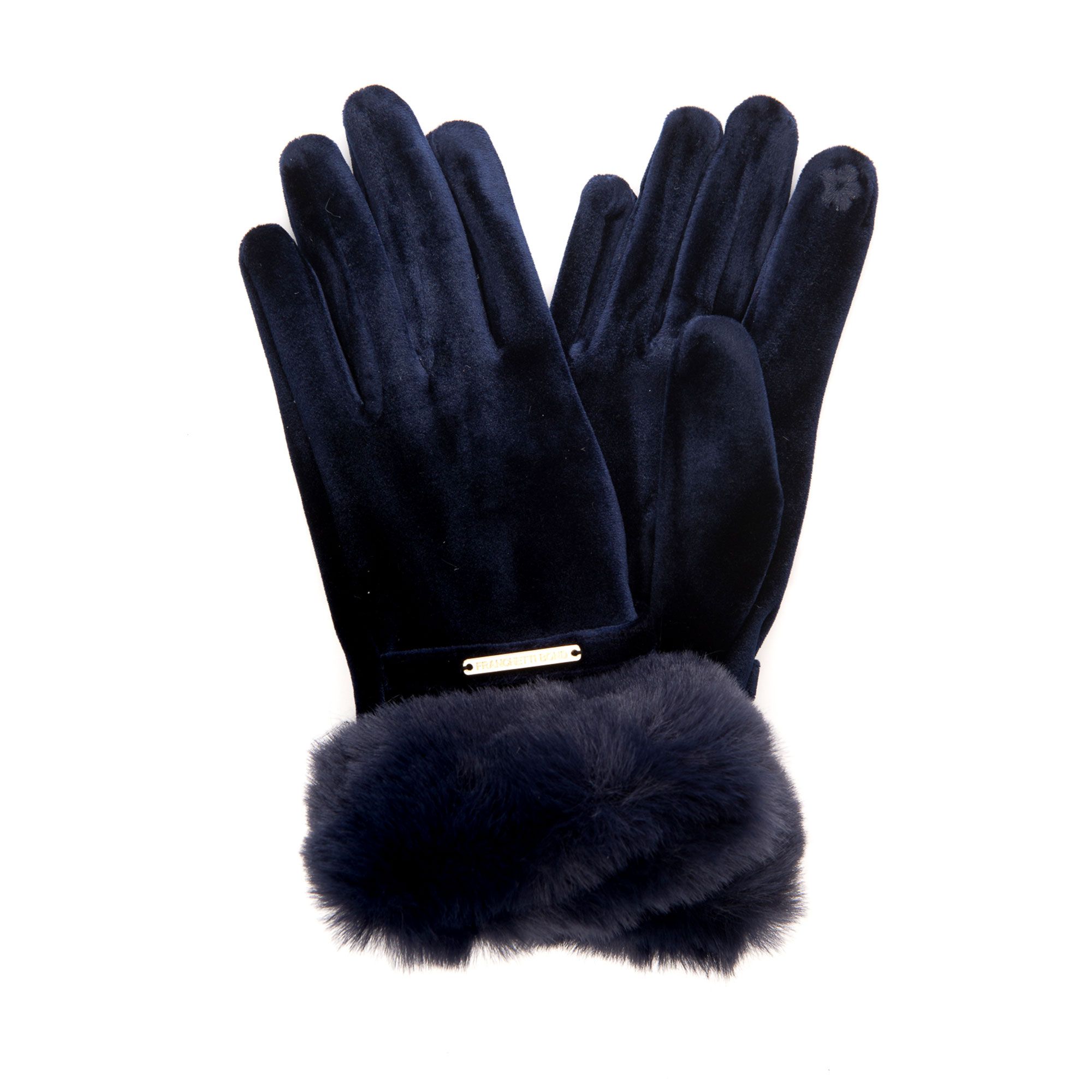 Franchetti Bond
Guanti in velluto
con polsino in
pelo sintetico