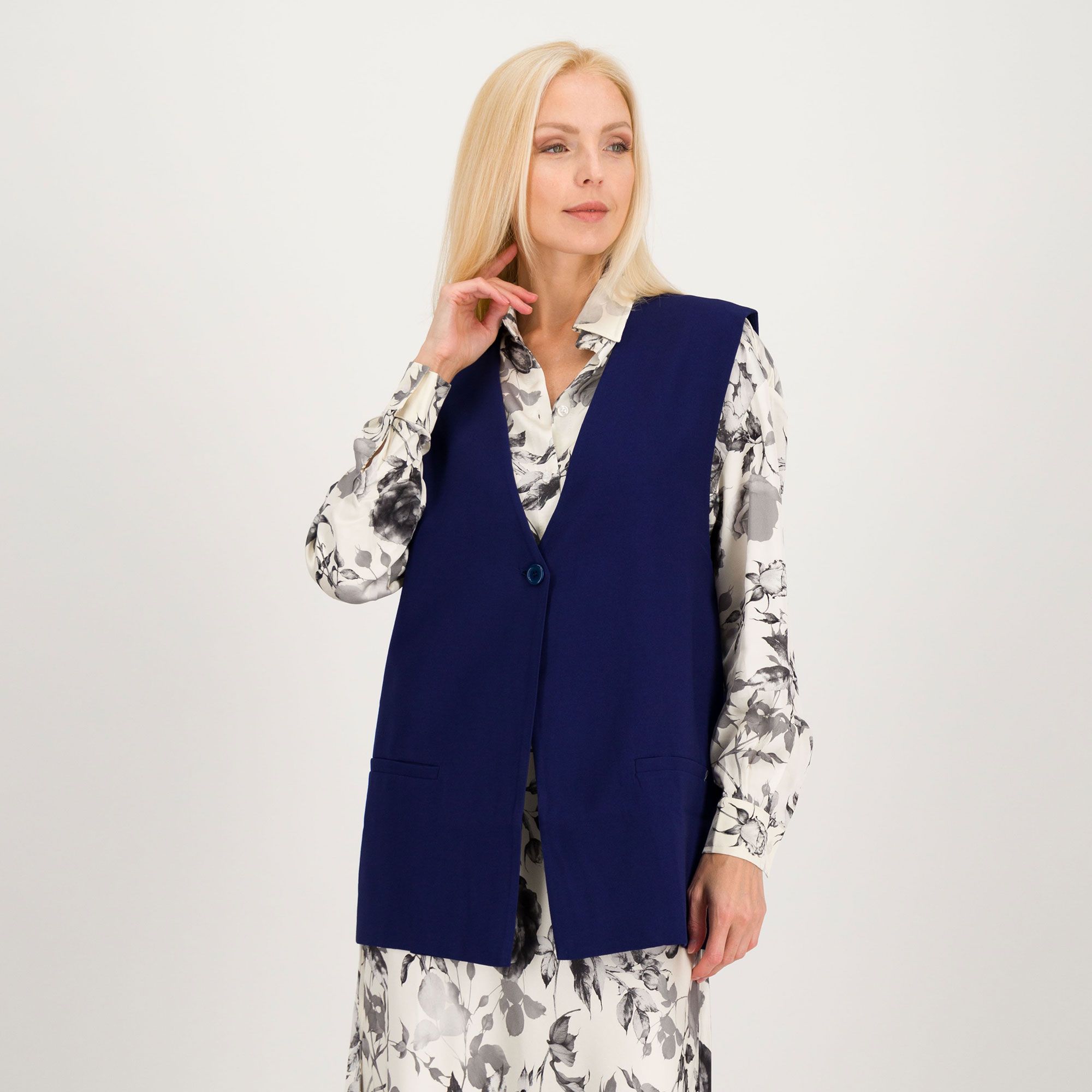 Mood Atelier Gilet classico a un bottone