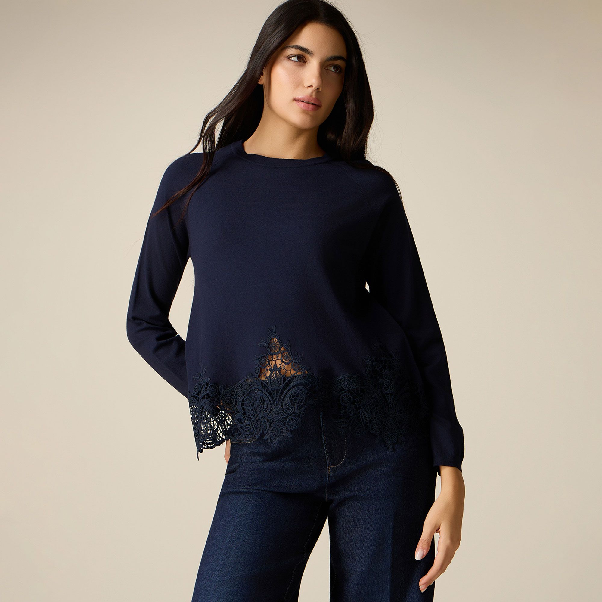 Oltre
T-shirt a maniche
lunghe con pizzo