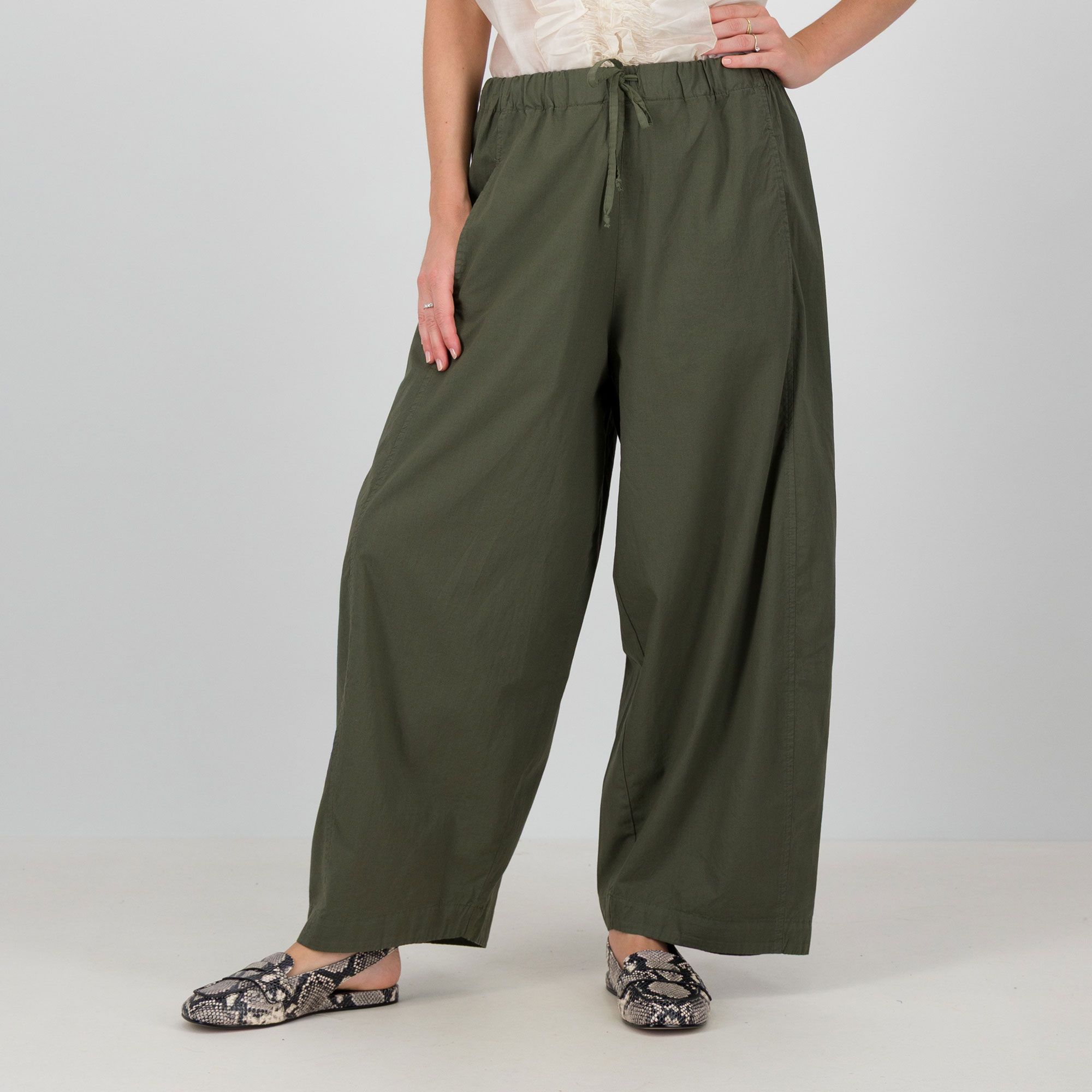 Mood Atelier
Pantaloni balloon
in cotone
con elastico