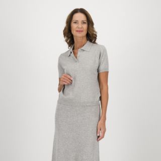 Hekla & Co.
Maglia a polo
misto viscosa
con cotone e cashmere