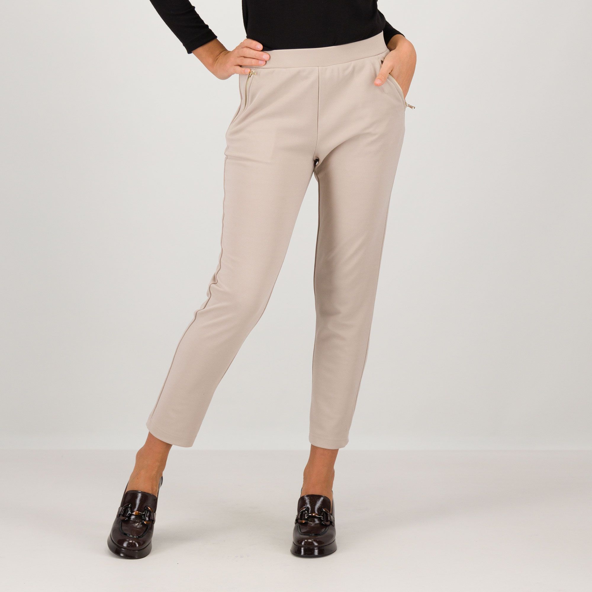 Image of Officina della Moda Pantaloni jogger in maglia piquet061