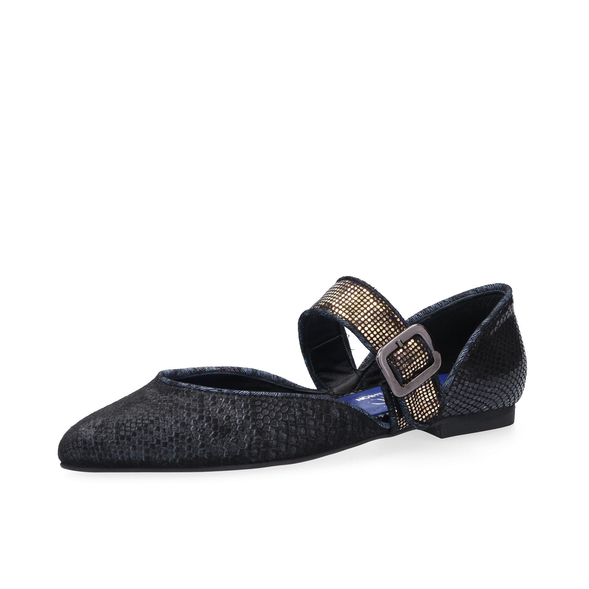 Image of Ebarrito Ballerine flat in pelle stampa patchwork061