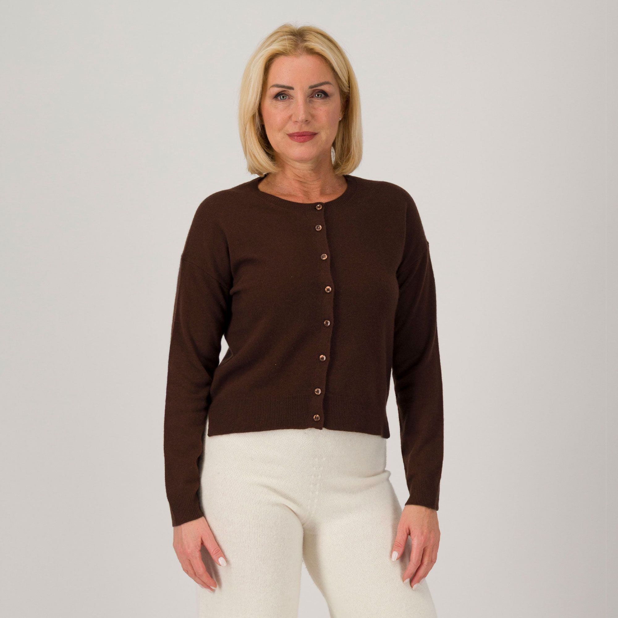 Hekla & Co.
Cardigan in filato
misto lana con
cashmere