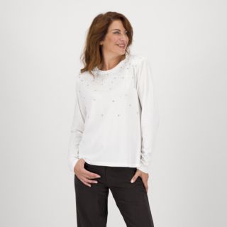 L'Una
T-shirt in cotone
girocollo a 
maniche lunghe