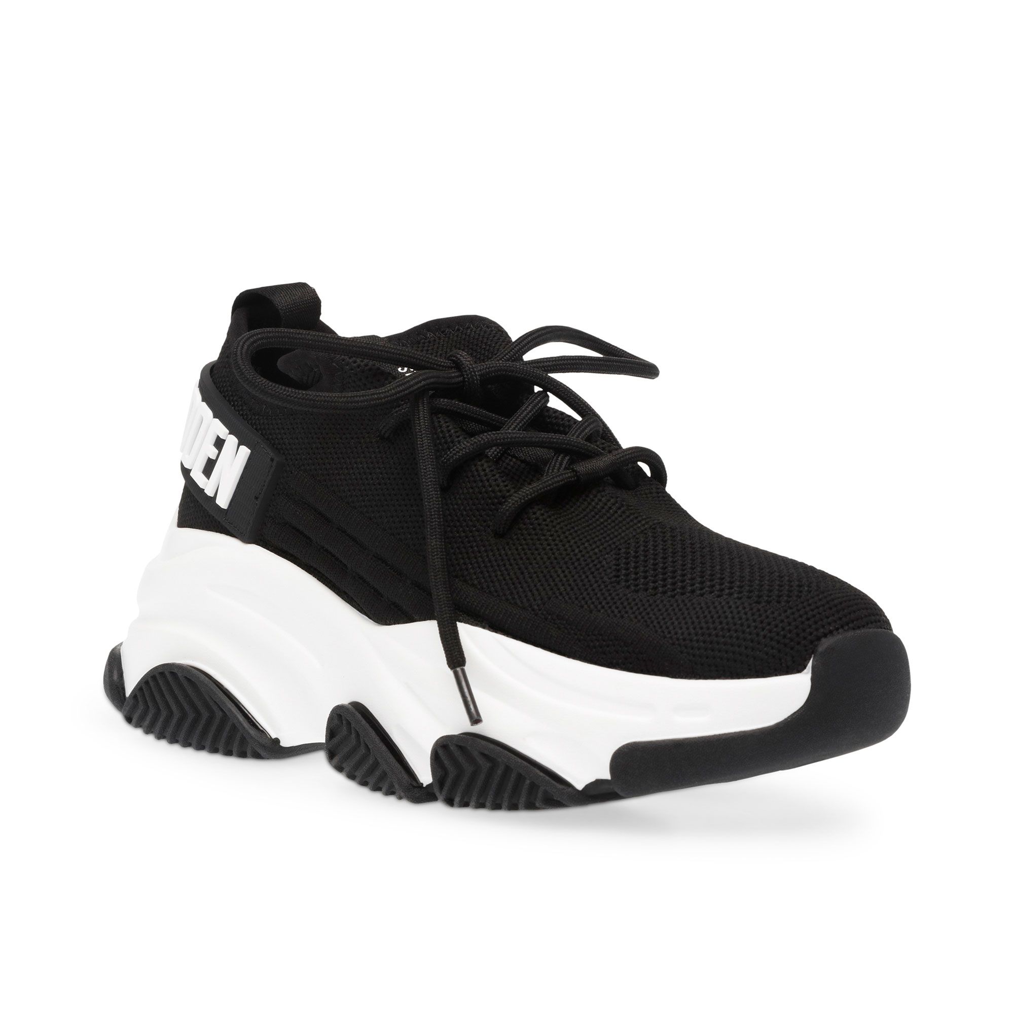 Steve Madden
Sneaker in tessuto
elasticizzato con
suola 5 cm