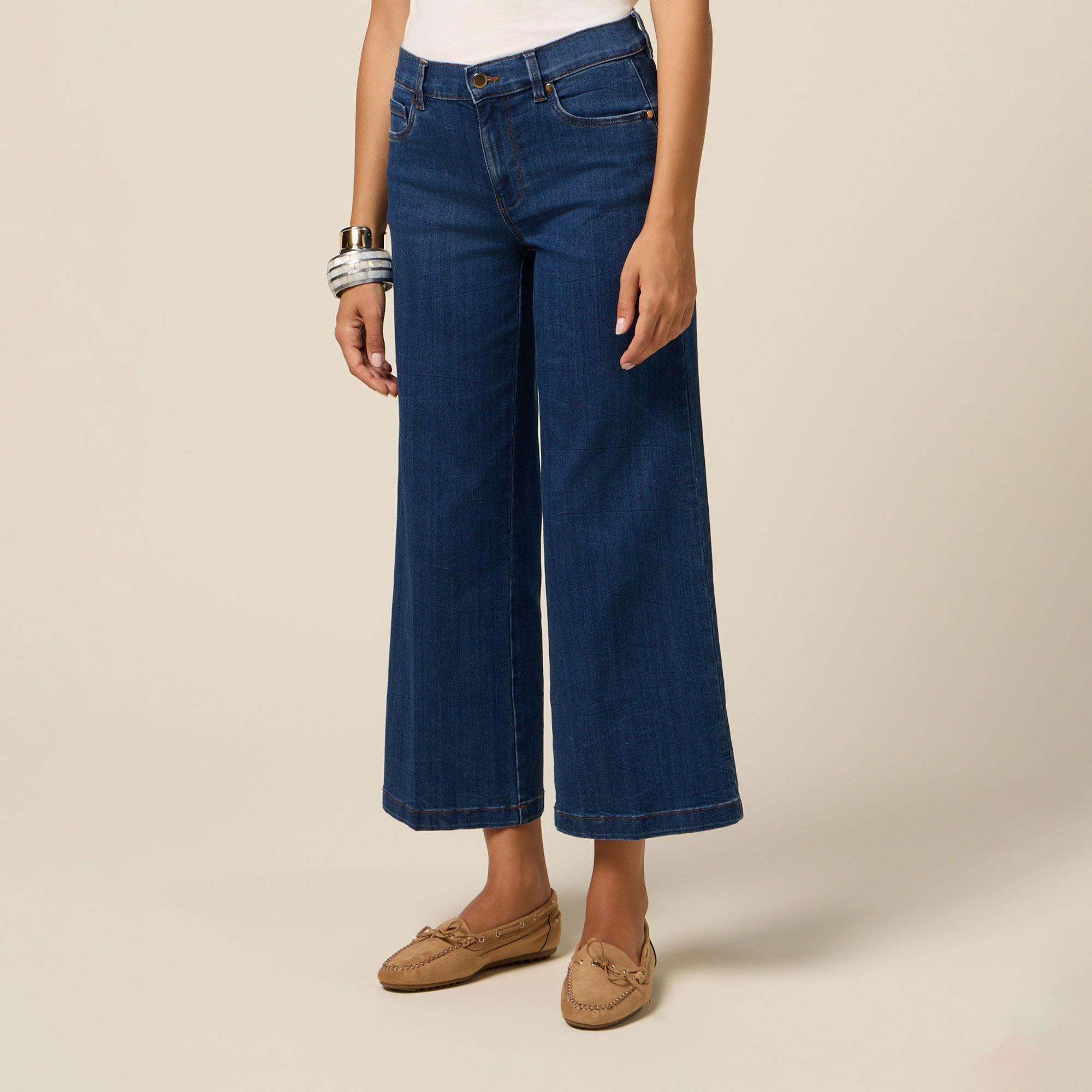Oltre
Jeans cropped flare
con elastico