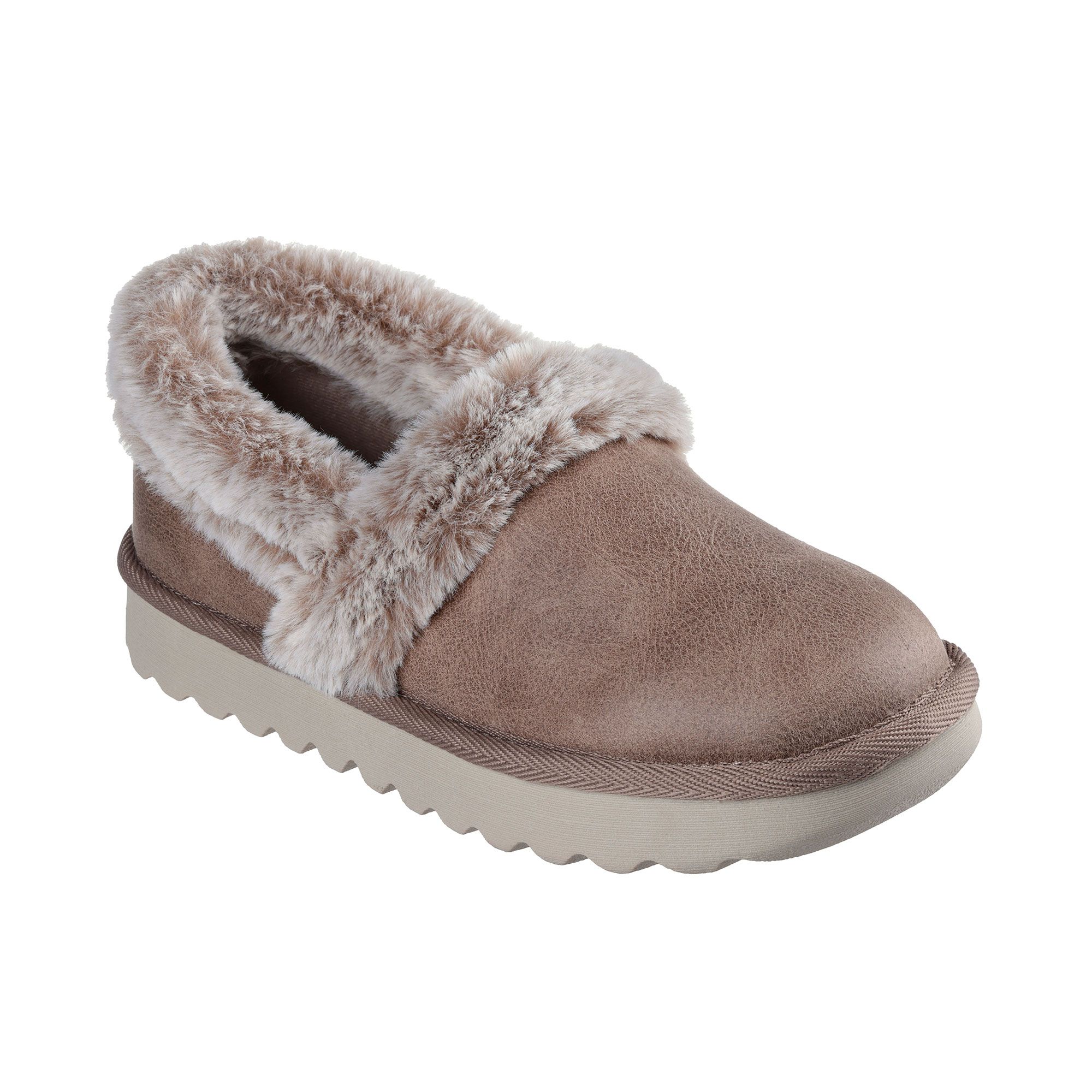 Image of SKECHERS Slip on Cozy Up in tessuto spalmato e pelo sintetico061