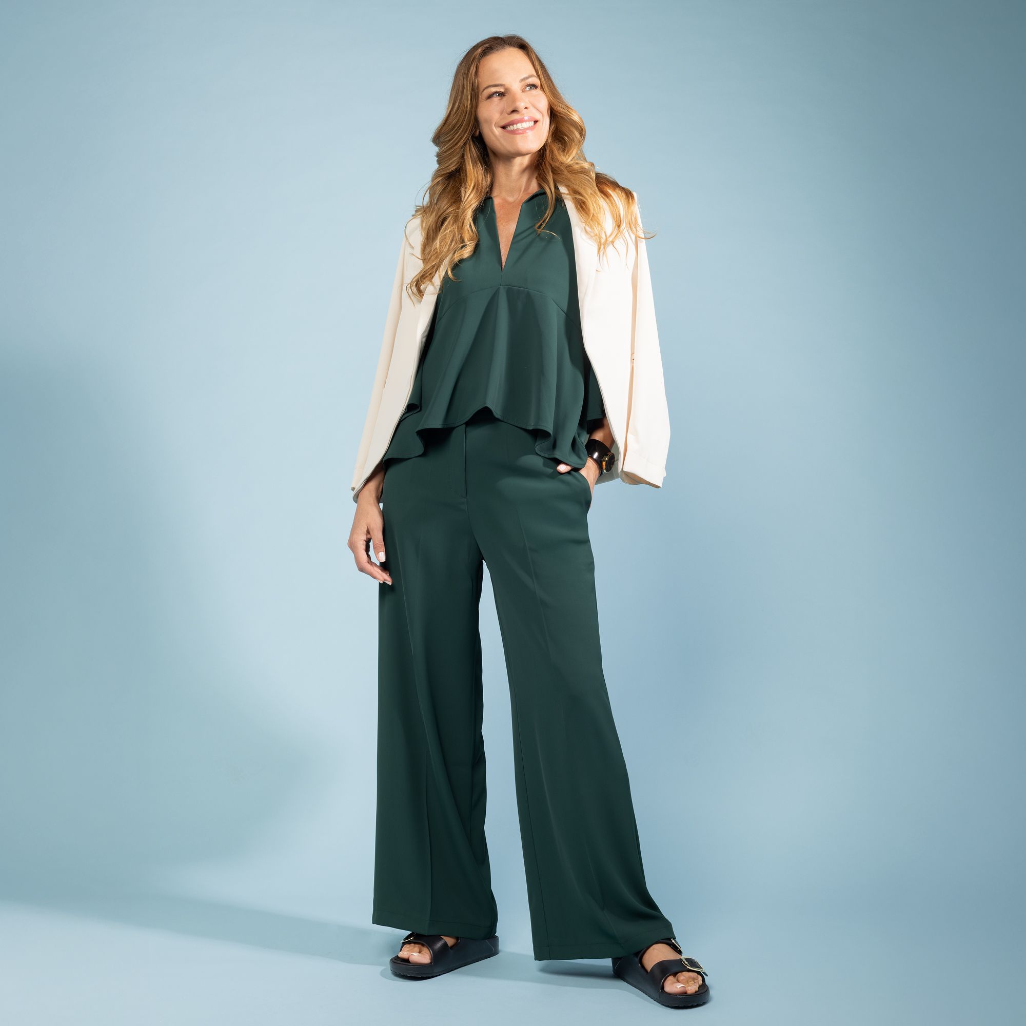 Mood Atelier
Pantaloni ampi
in cady con elastico
anche Petite
