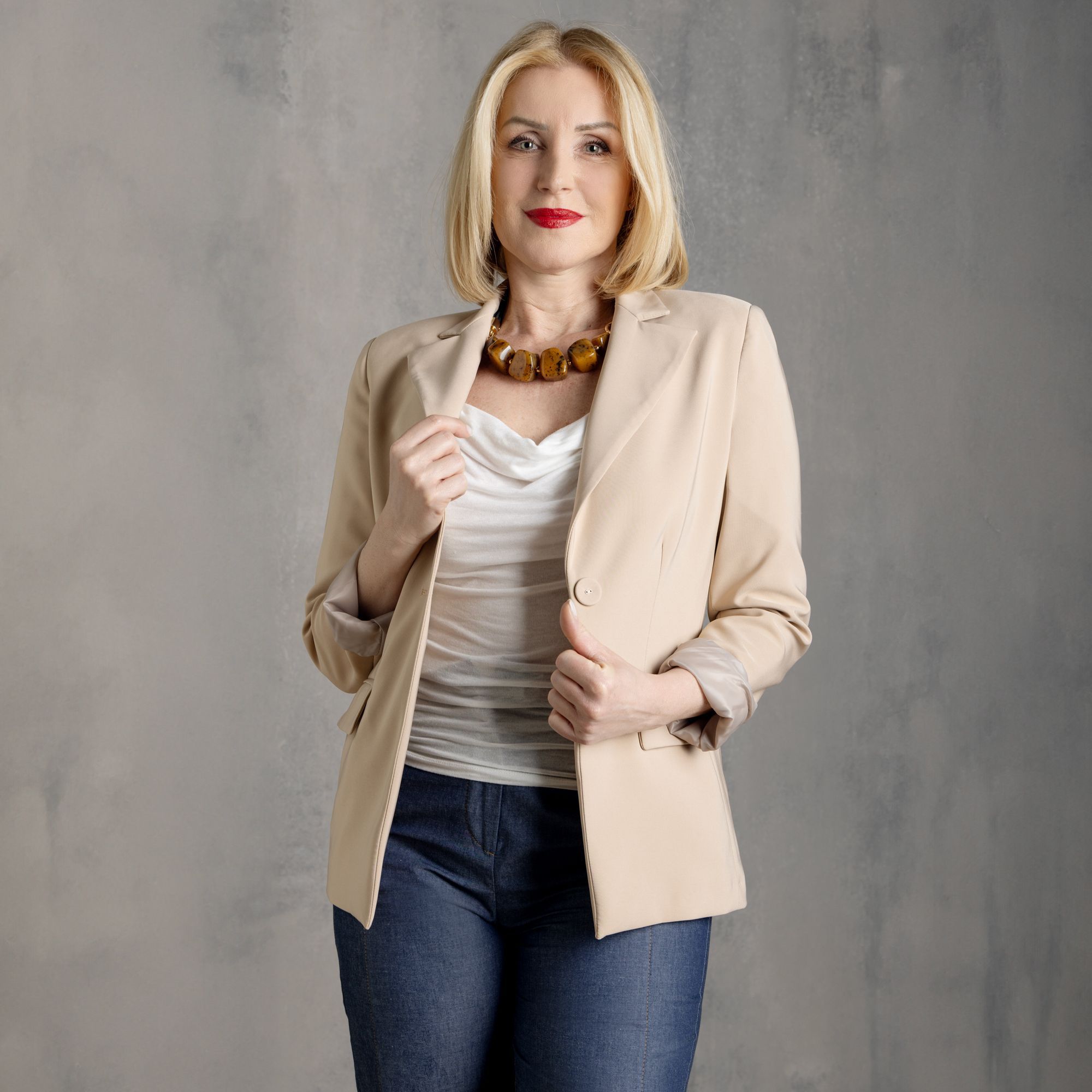Gerry Weber Blazer Classico Donna – Colletto A Risvolto, Maniche Lunghe, Nero