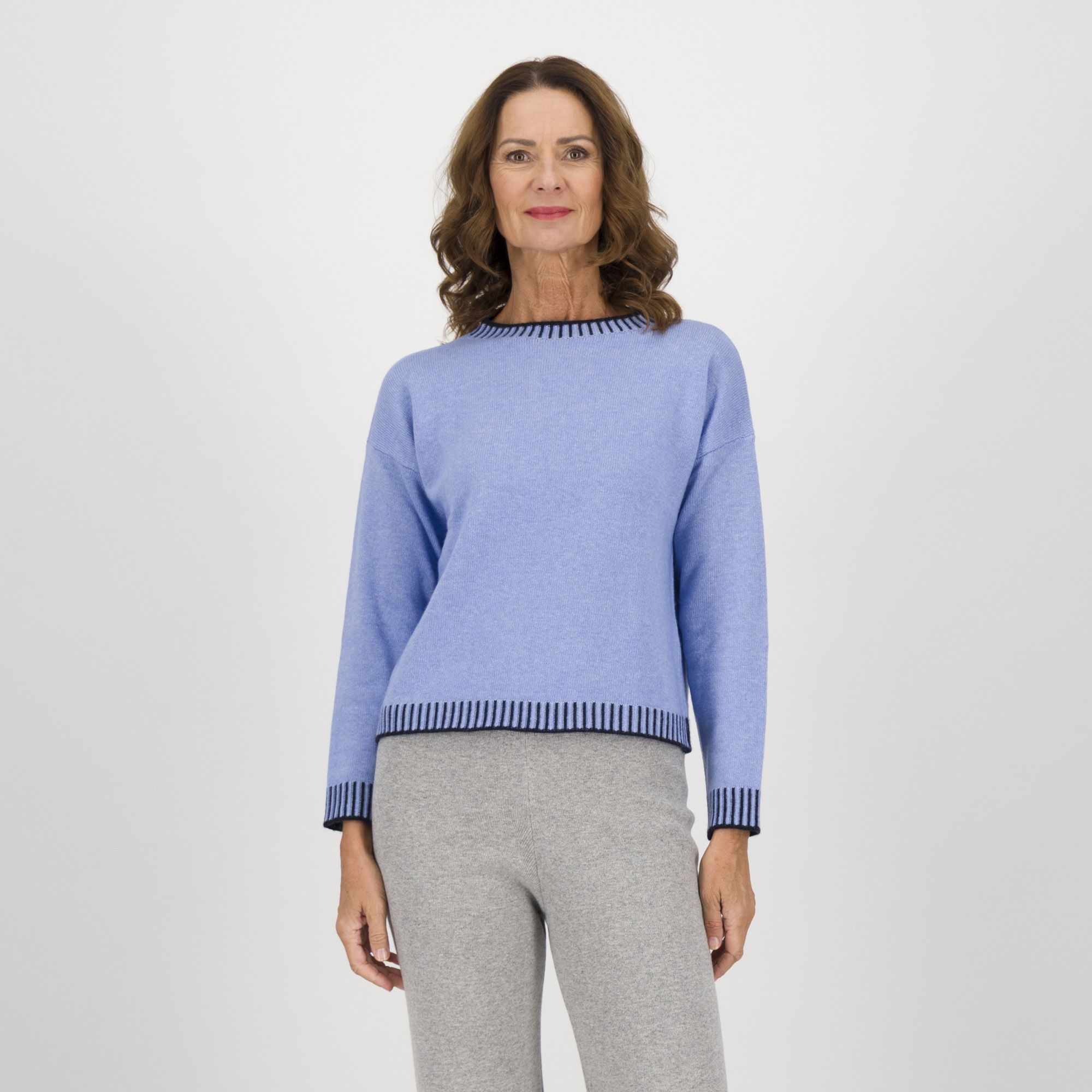 Hekla & Co.
Maglia girocollo
in punto cavallo
e cashmere