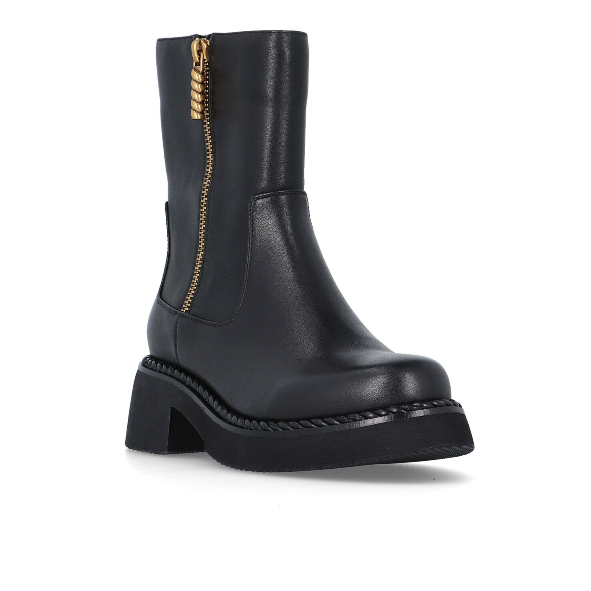 Cris Vergré
Biker in pelle
con zip laterale
e tacco 4,5 cm