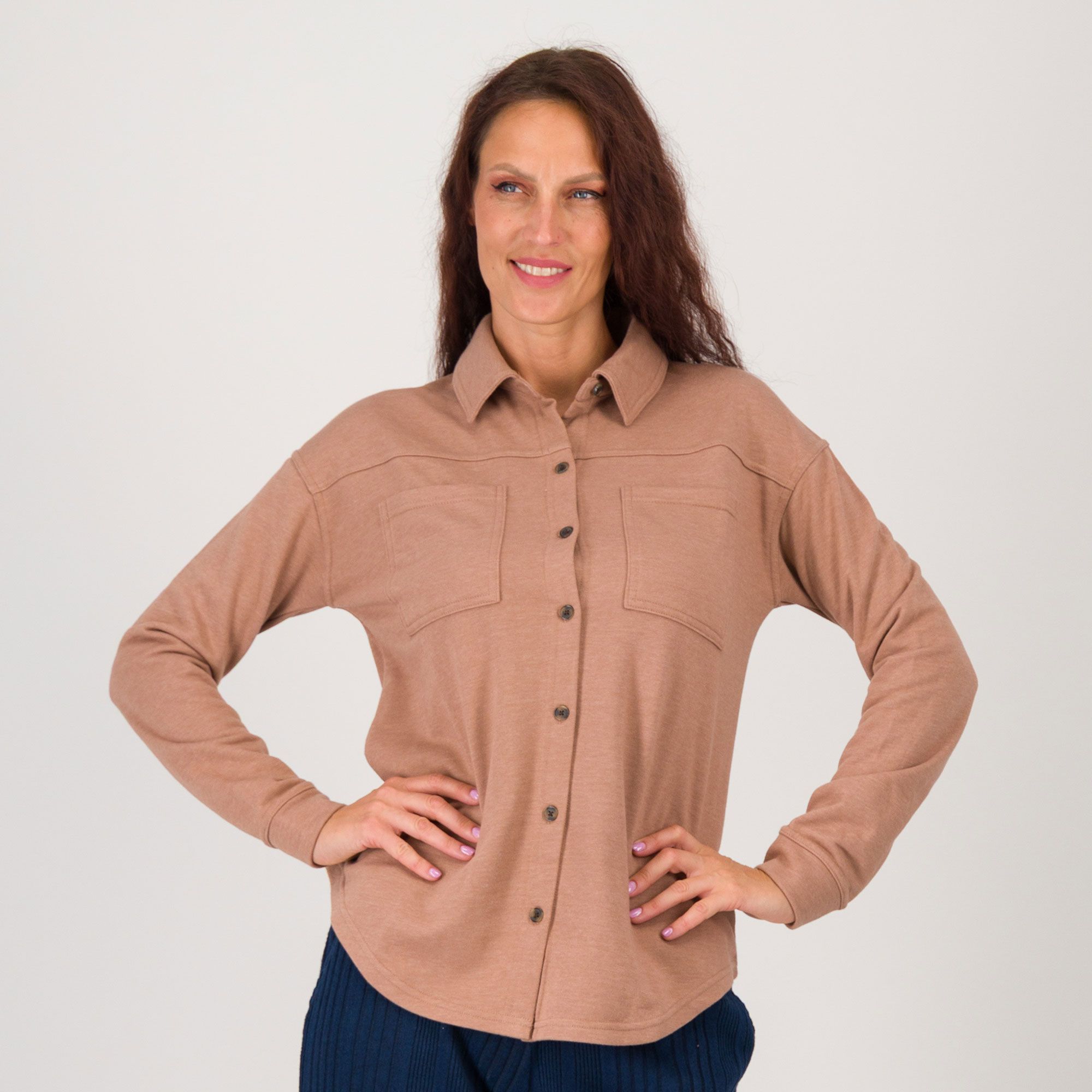 Cuddle Duds
Giacca jeans
collo a camicia