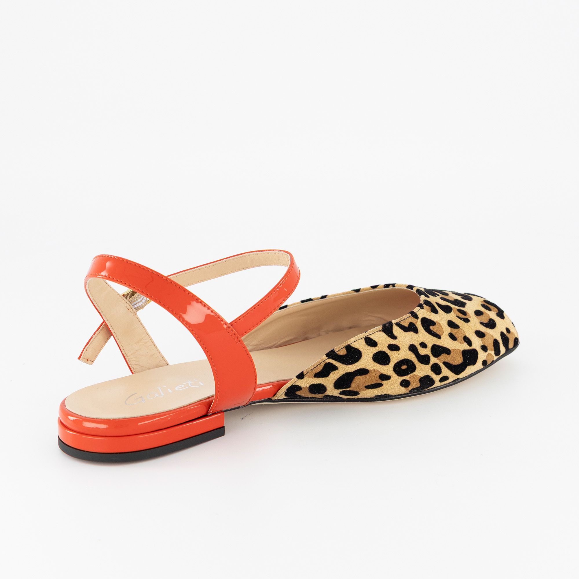 Galieti Sandali in pelle con tacco 2 cm