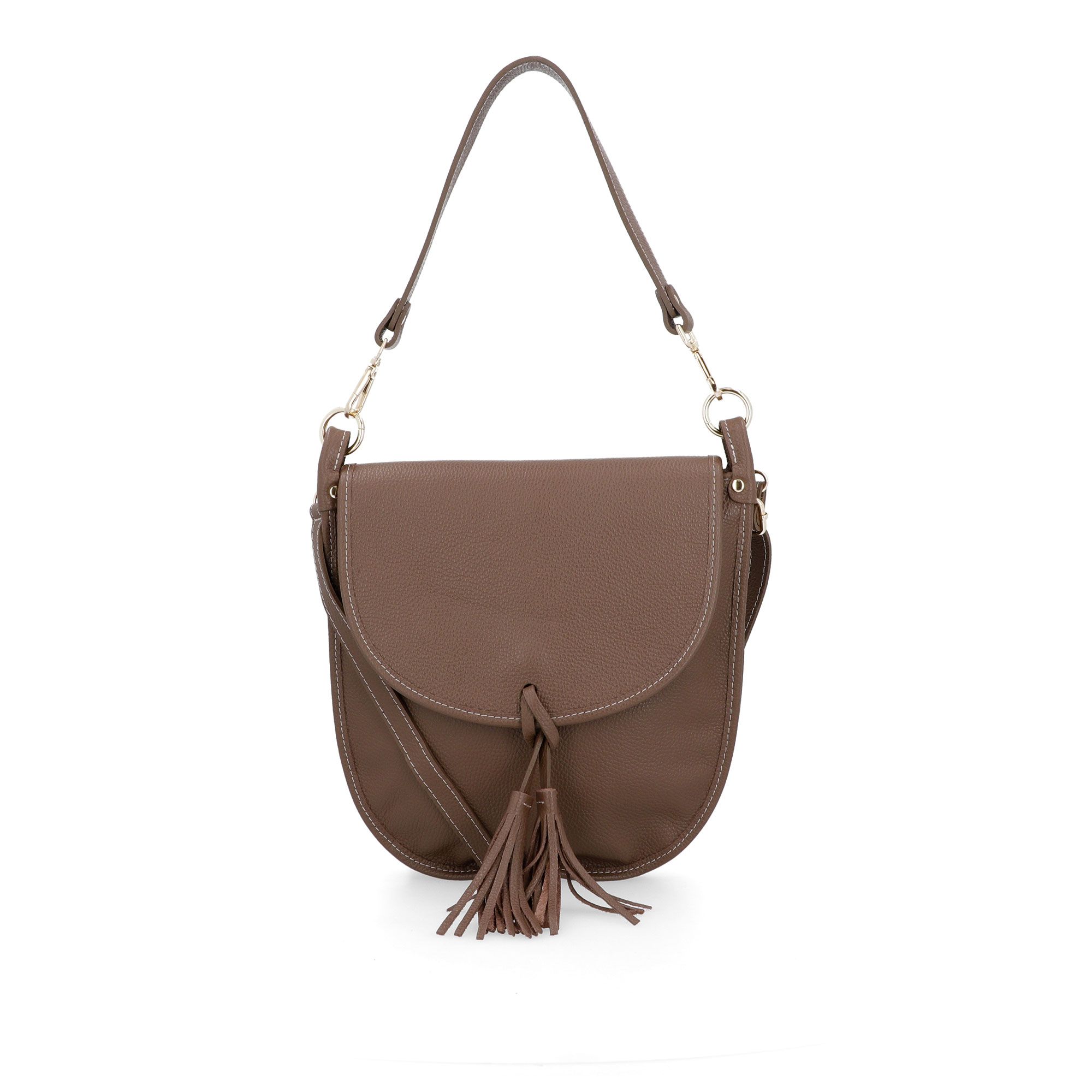 Le Corone Bags
Borsa a spalla 
Eveline in pelle
con doppia tracolla