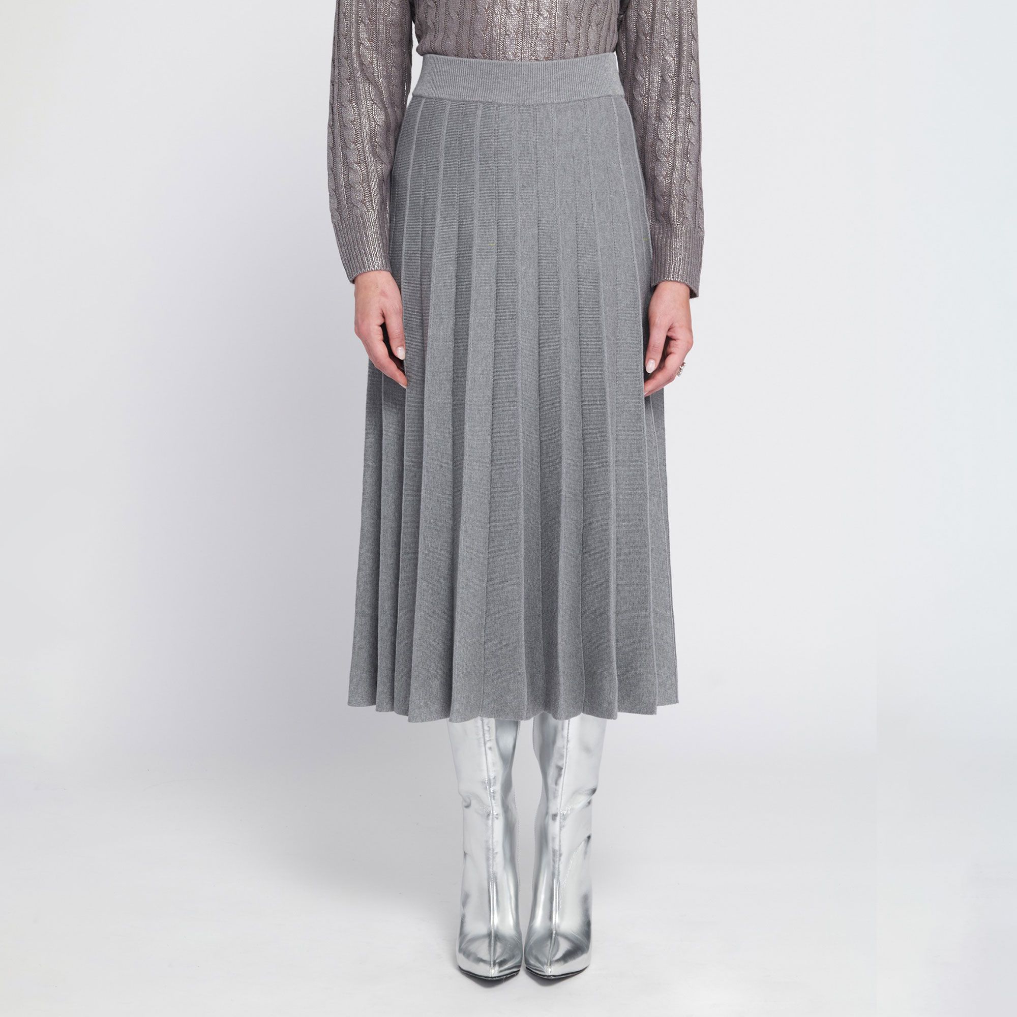 Elle
Gonna in maglia
a pieghe con elastico