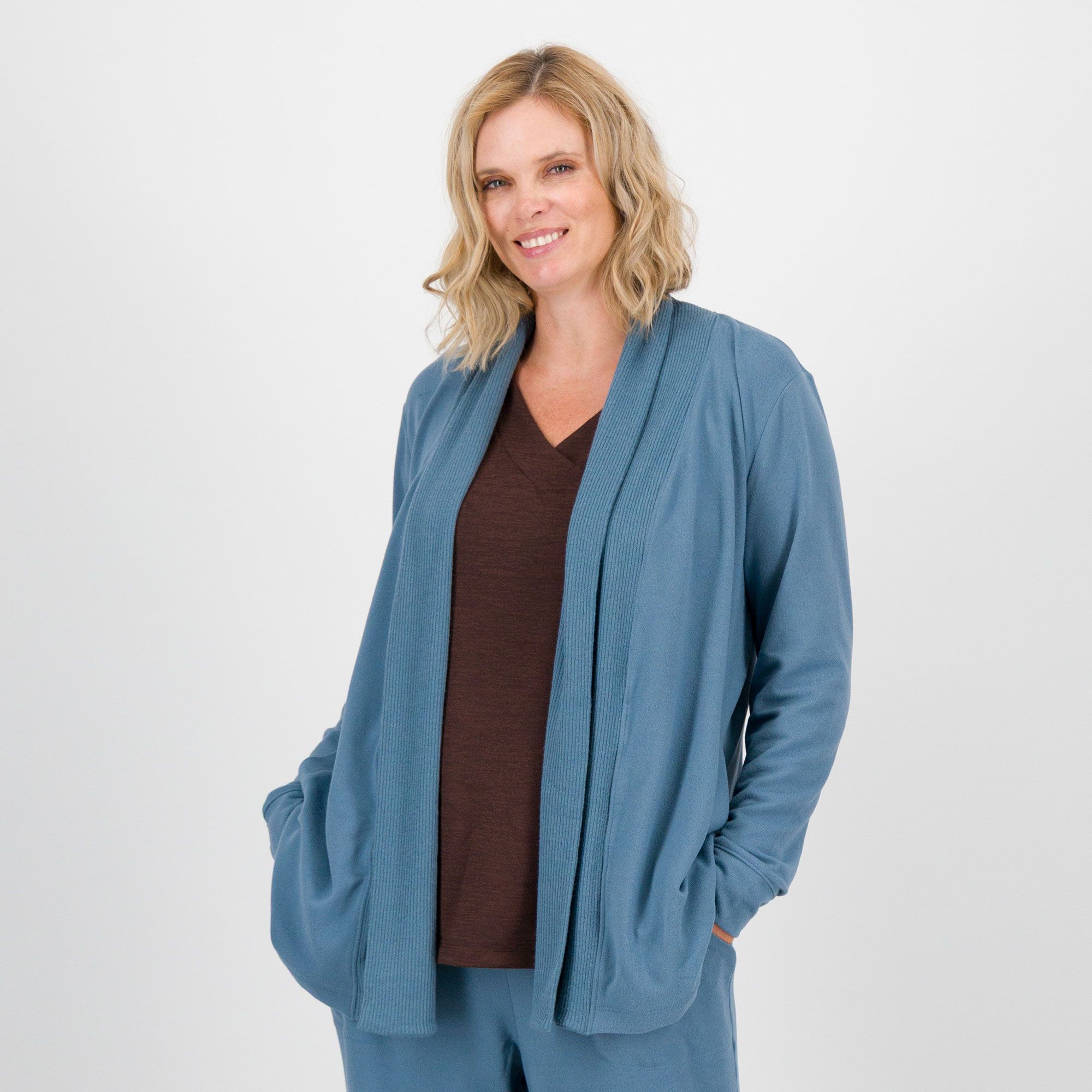 Denim & Co
Cardigan in jersey 
stretch a maniche
lunghe