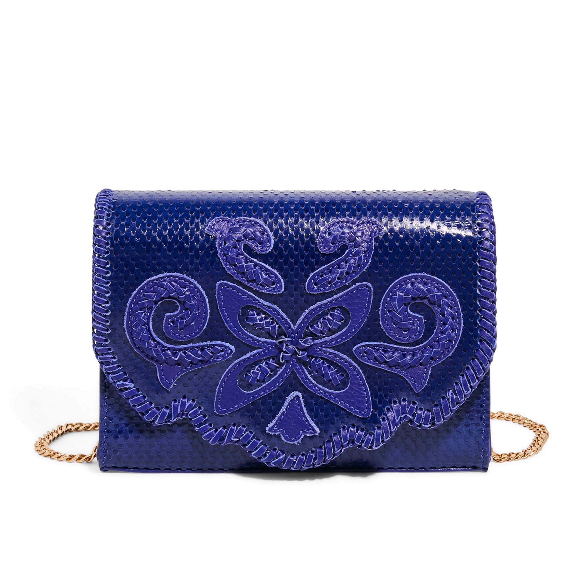 Aimee Kestenberg
Borsa in pelle Watts
tracolla in catena
decorata con ricami